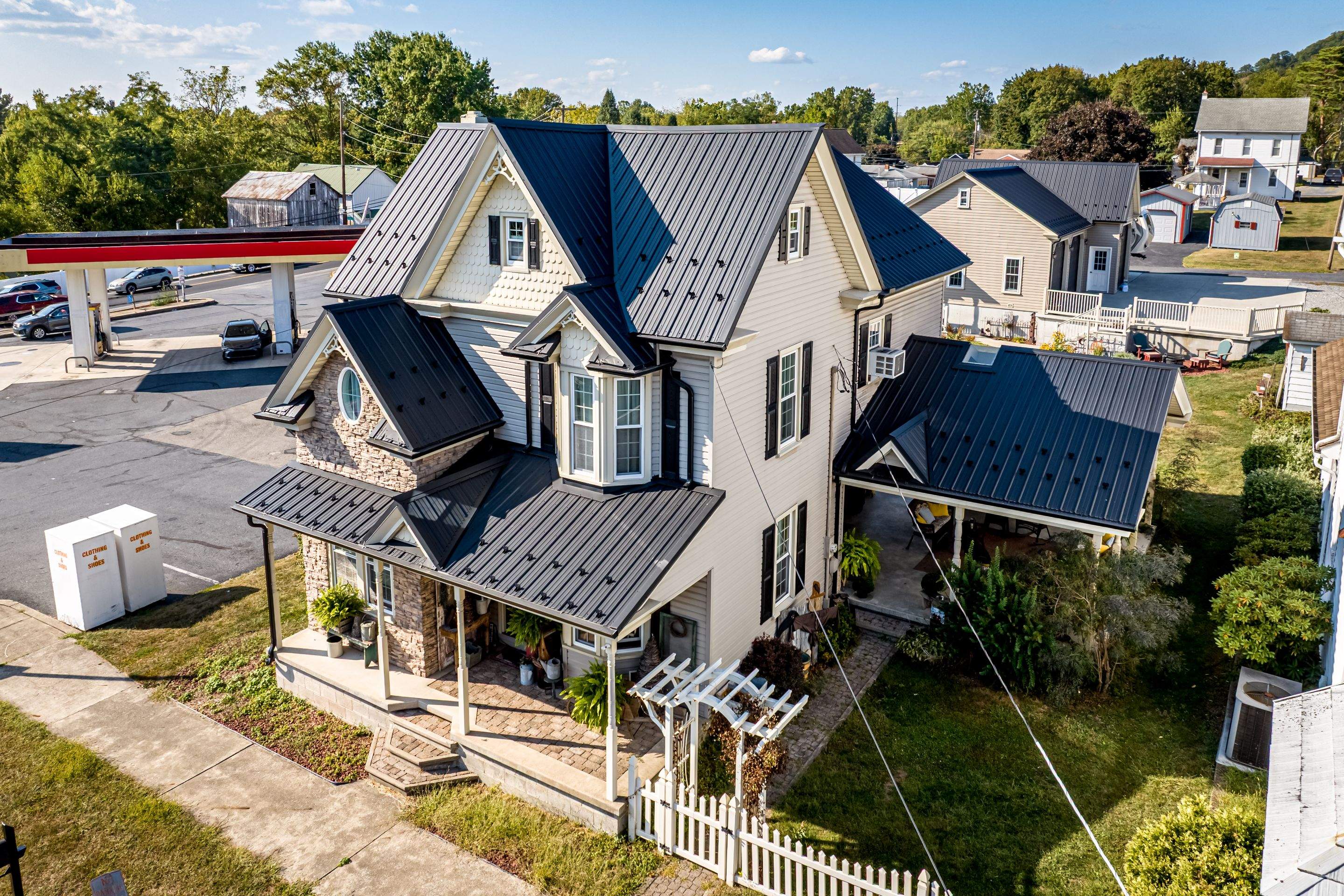 Textured Black Meal Roof by Esh Builders