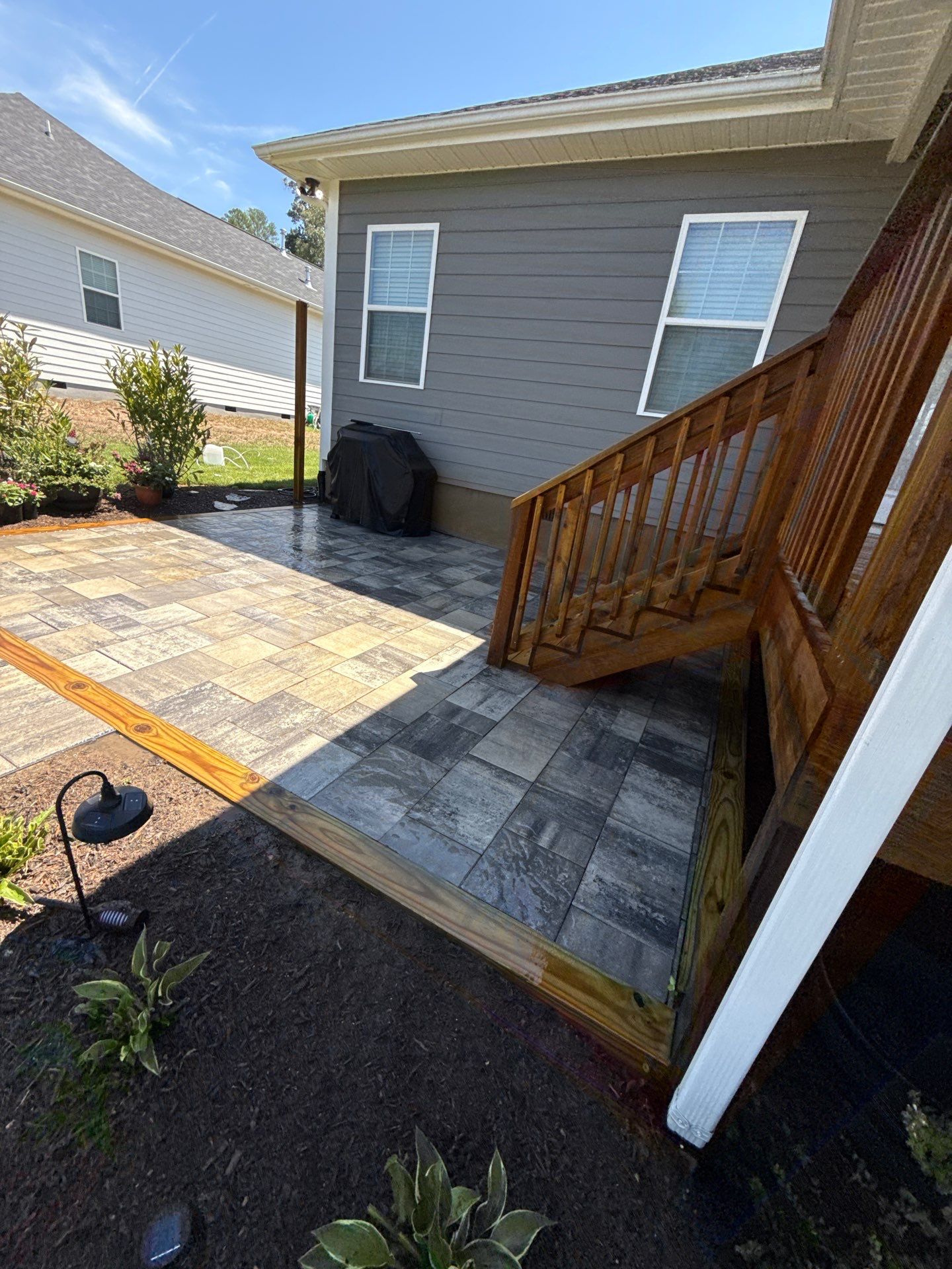 Wood Deck, Concrete porch using Wood and Conrete Sealant by DuraSeal