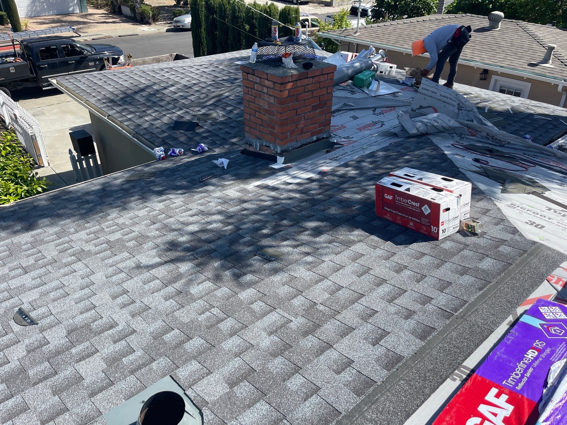 Residential Roofing Replacement using GAF Timberline Reflector Series by Acker Roofing
