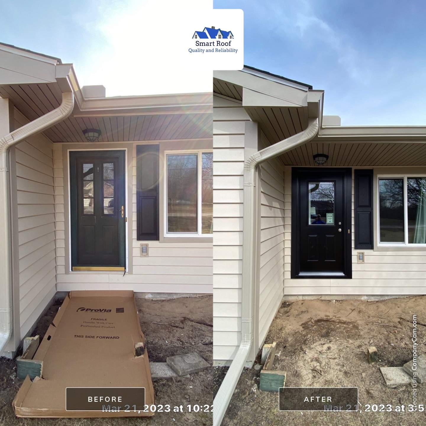 Entry Door using Replace Exterior Door by Smart Roof
