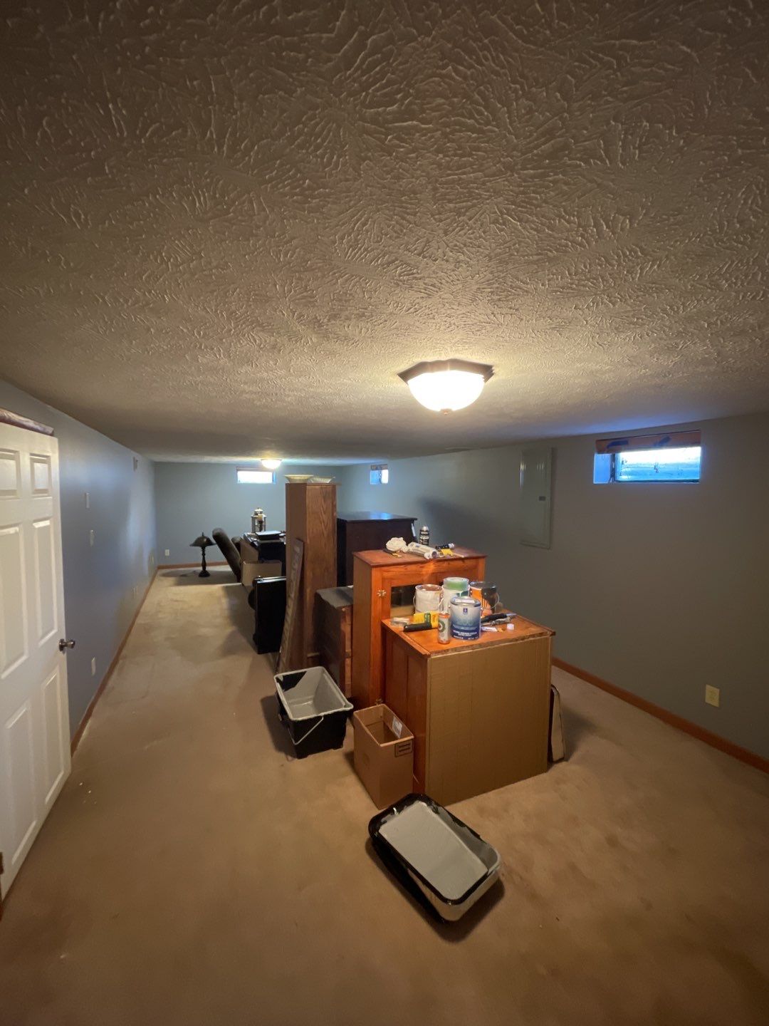 Painting Kitchen Cabinets and Walls using Sherwin Williams paint by Lightning Exteriors