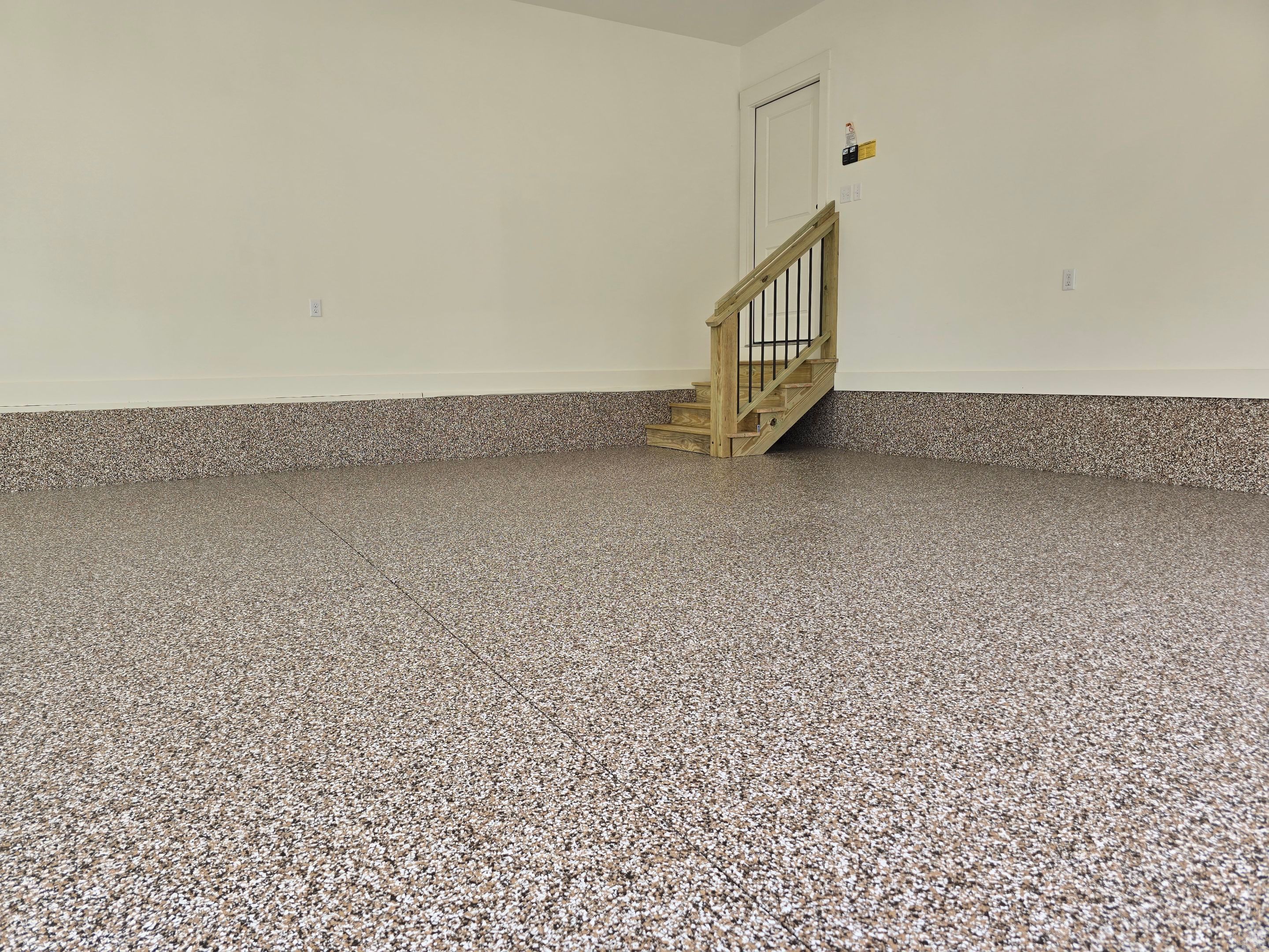 Garage & Porch Upgrade Using Mocha Match & Obsidian  by Elite Floor Solutions