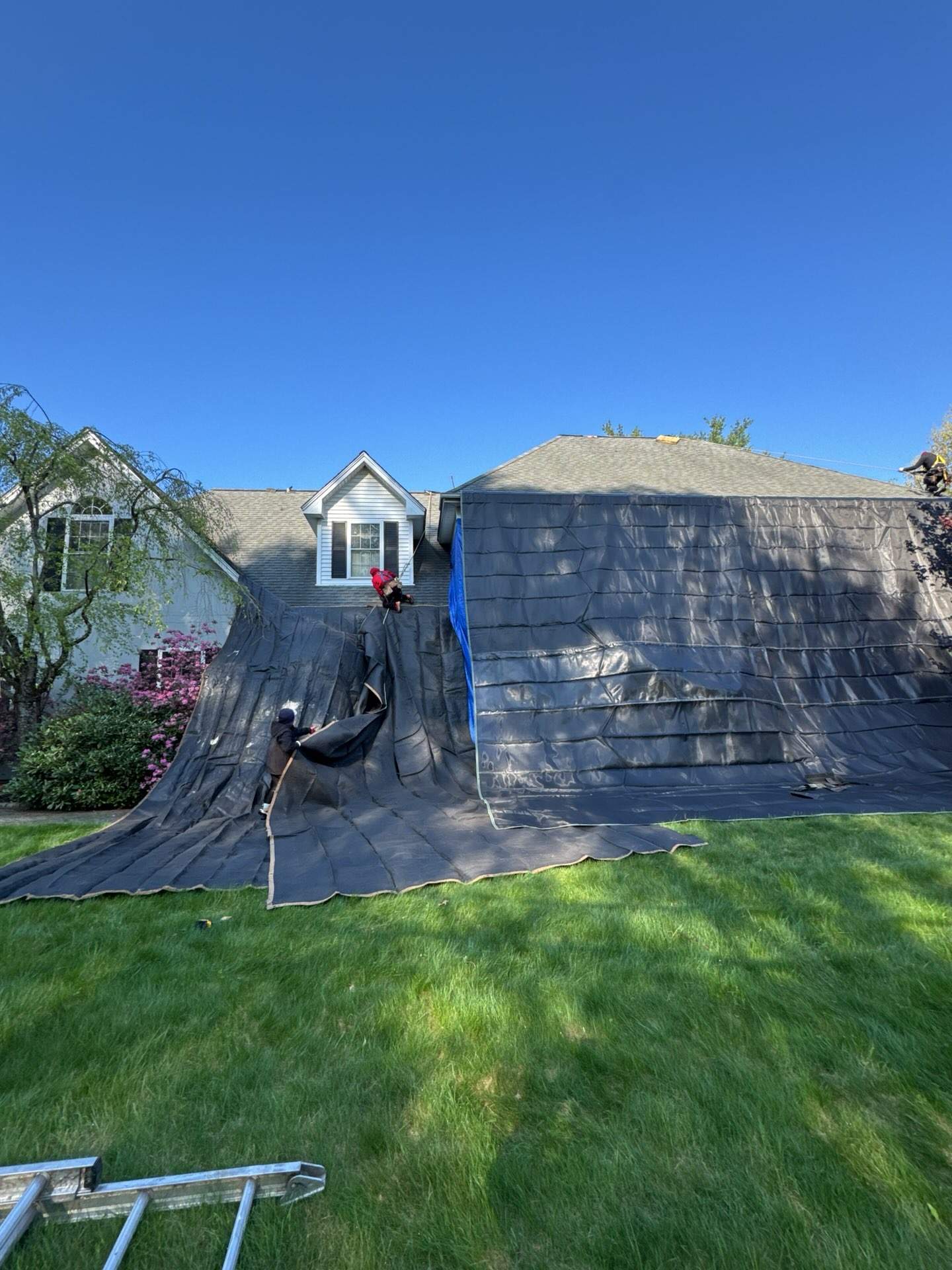 Goffstown, NH Residential Roofing Installation using Owens Corning Onyx Black Shingles by Compass exteriors
