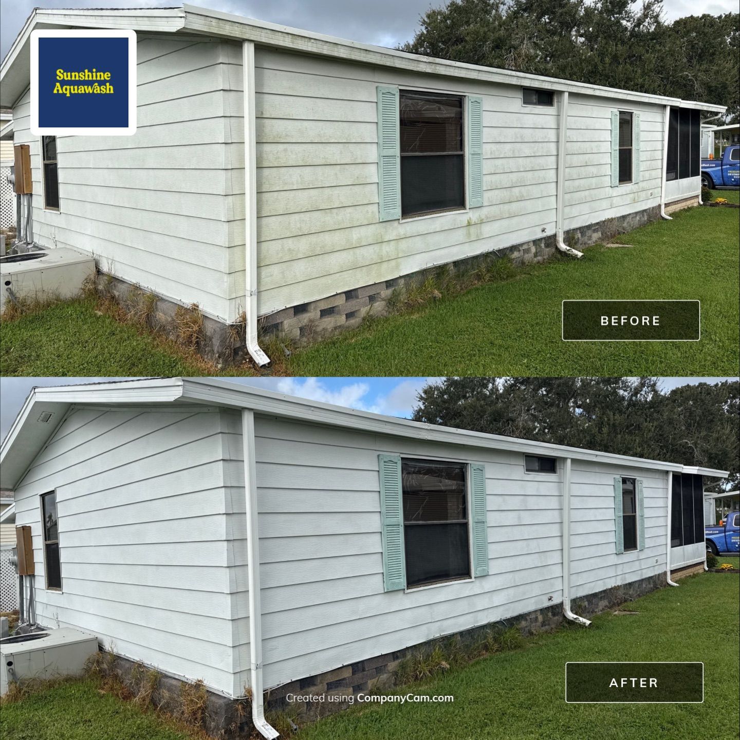 Mobile Home Wash – Veranda Springs, Parrish FL by Sunshine AquaWash