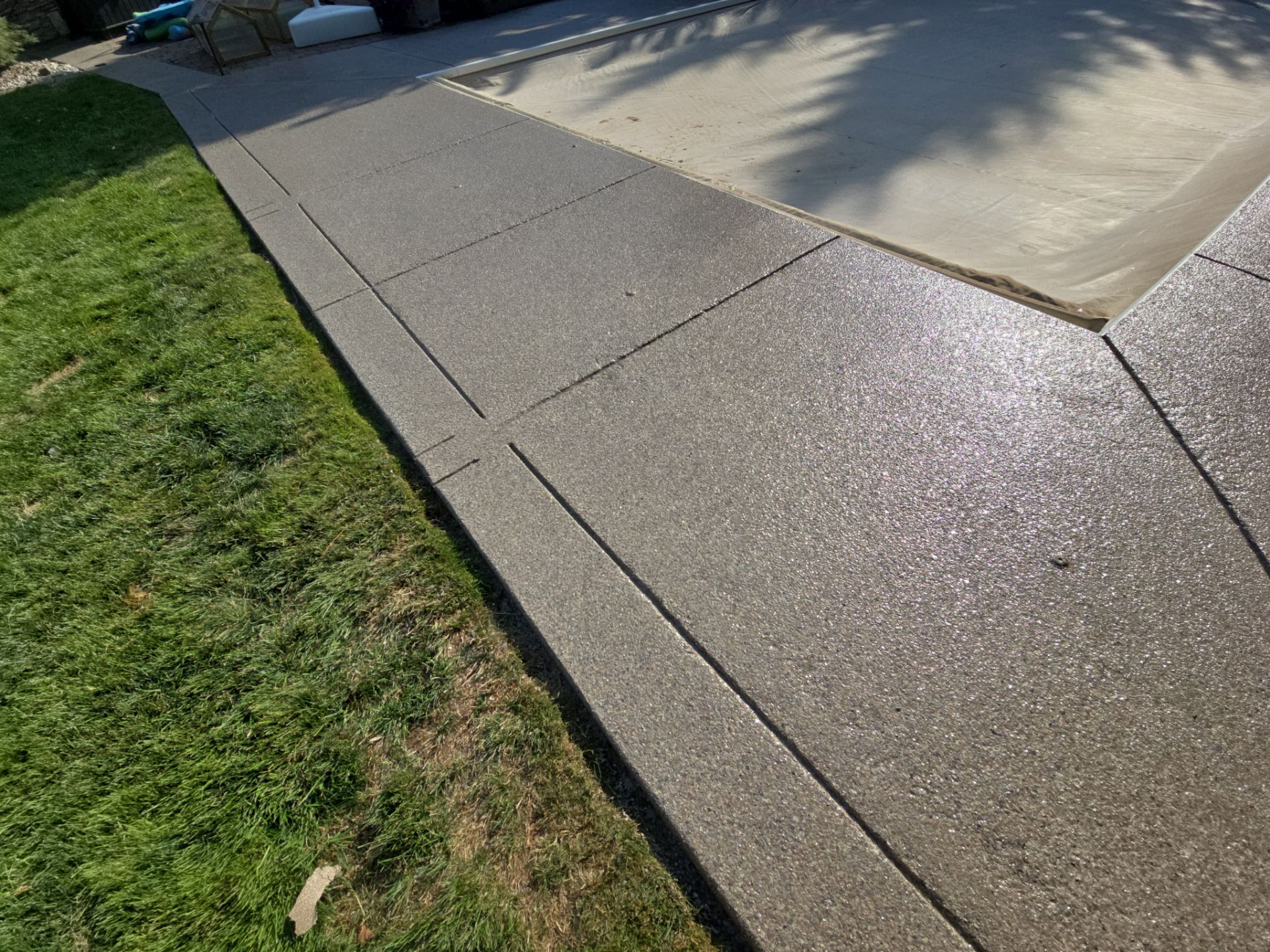 Pool Deck Transformation using Flint by Croc Coatings, LLC