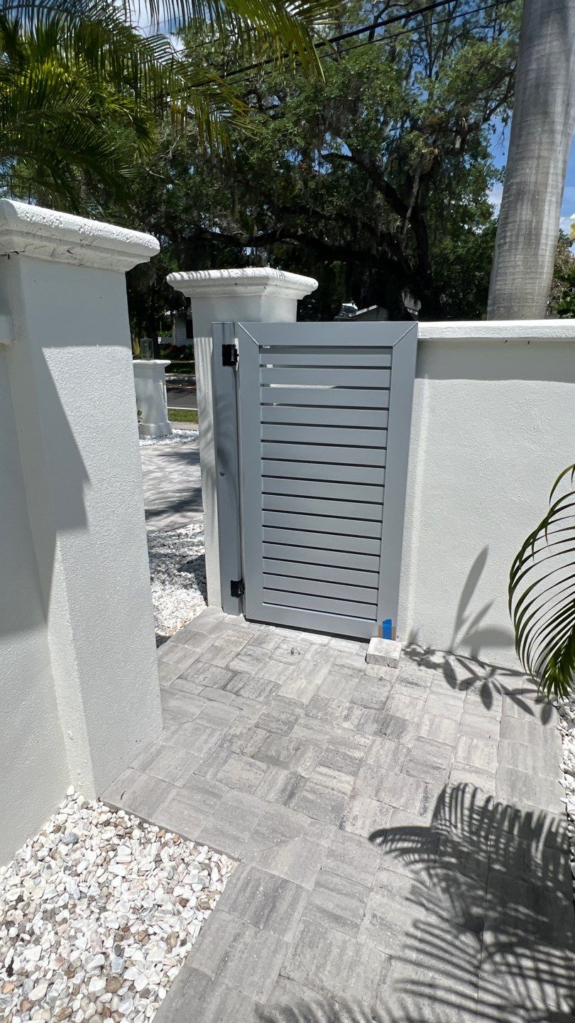 Sarasota, FL 6ft. Tall Custom Modern Aluminum Gates  by Asap fence and gates, LLC