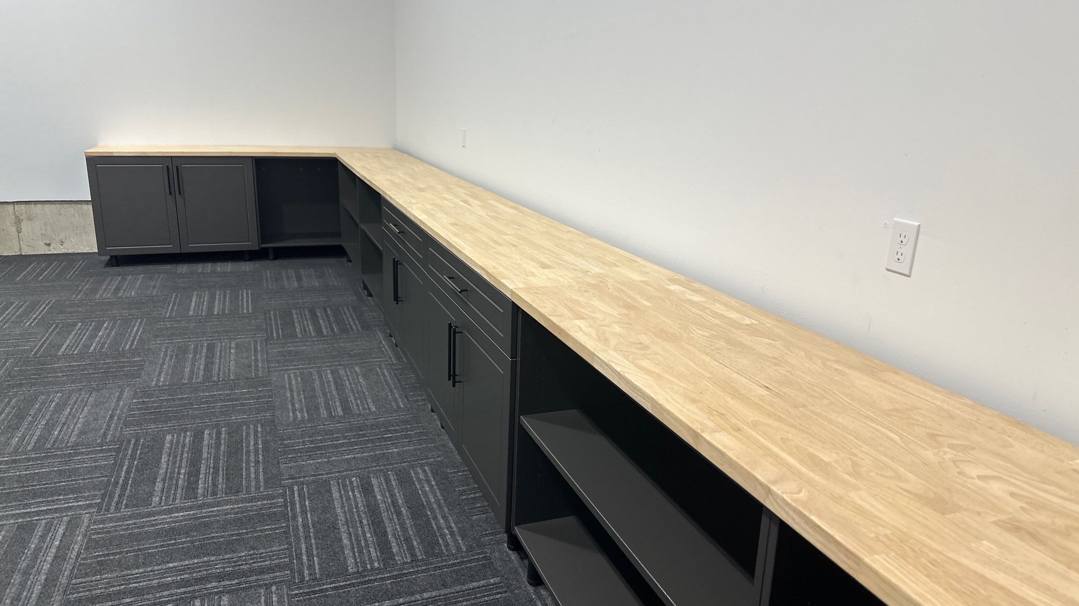 Pewter Cabinet Installation by Croc Coatings, LLC