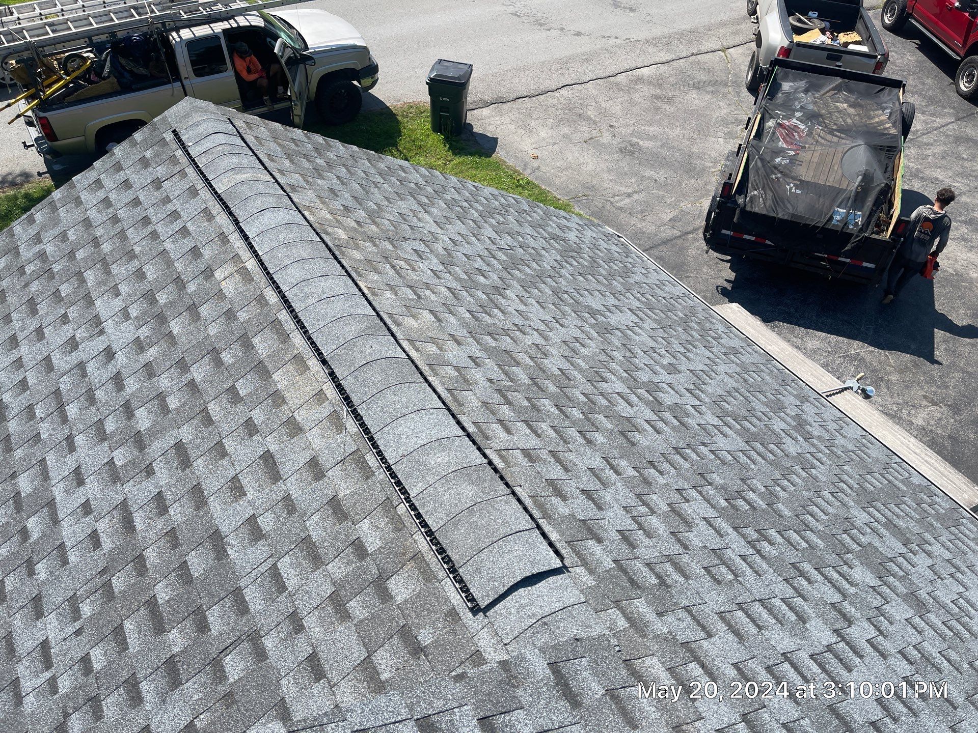 Residential Roofing Installation using GAF Timberline HDZ in Pewter Gray by Undersun Roofing 