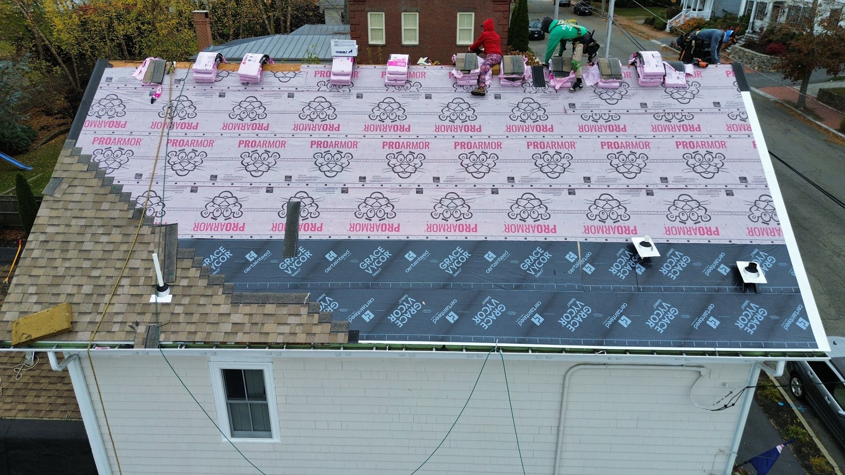 Newburyport Complete Roof Replacement with Solar Venting Skylight by Mighty Dog Roofing of Greater Middlesex County