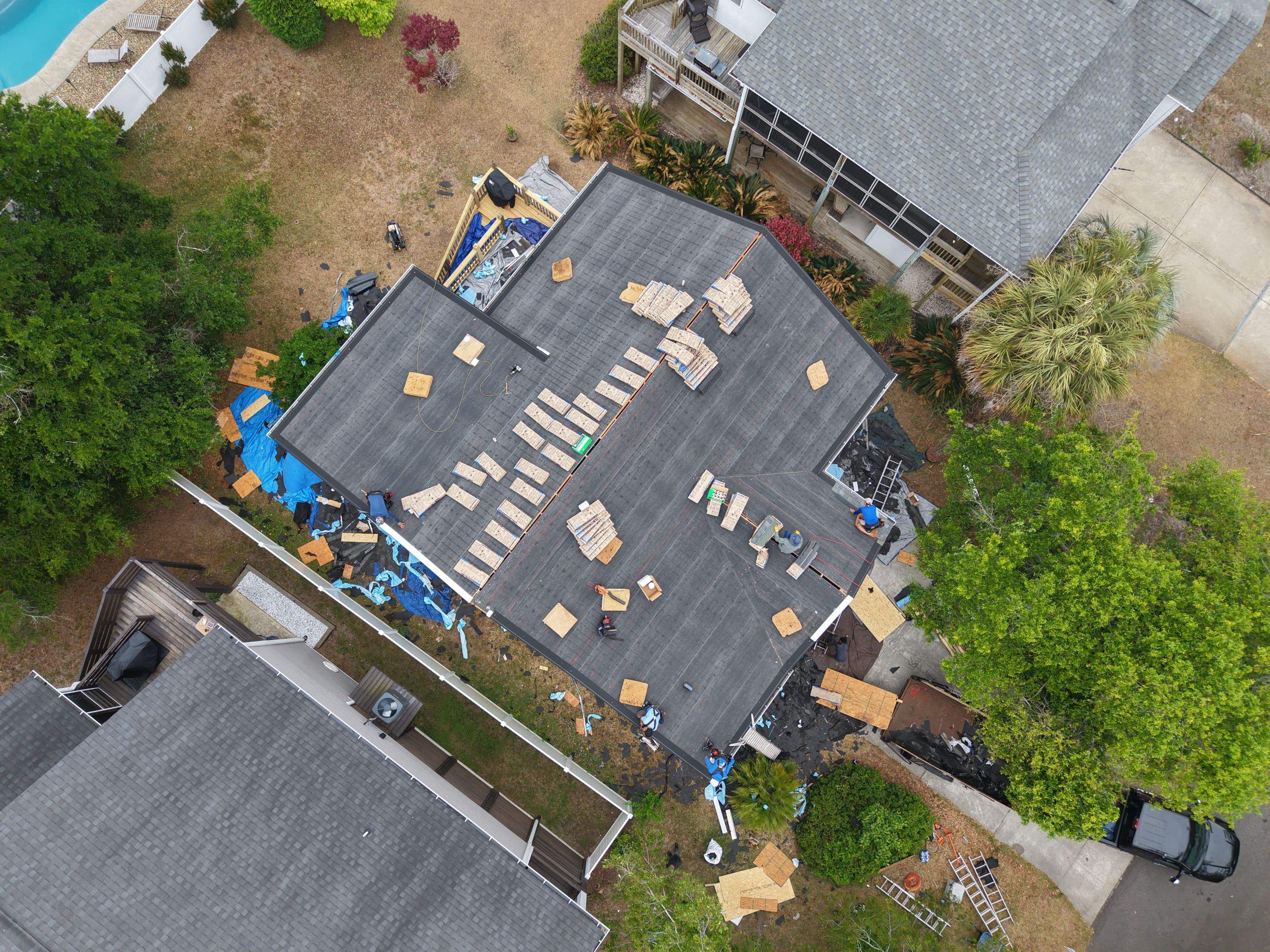 Fortified Roof Replacement in Oak Island by Roofing Contractors Wilmington using Landmark Pro Georgetown Gray by RGR Construction and Roofing, LLC