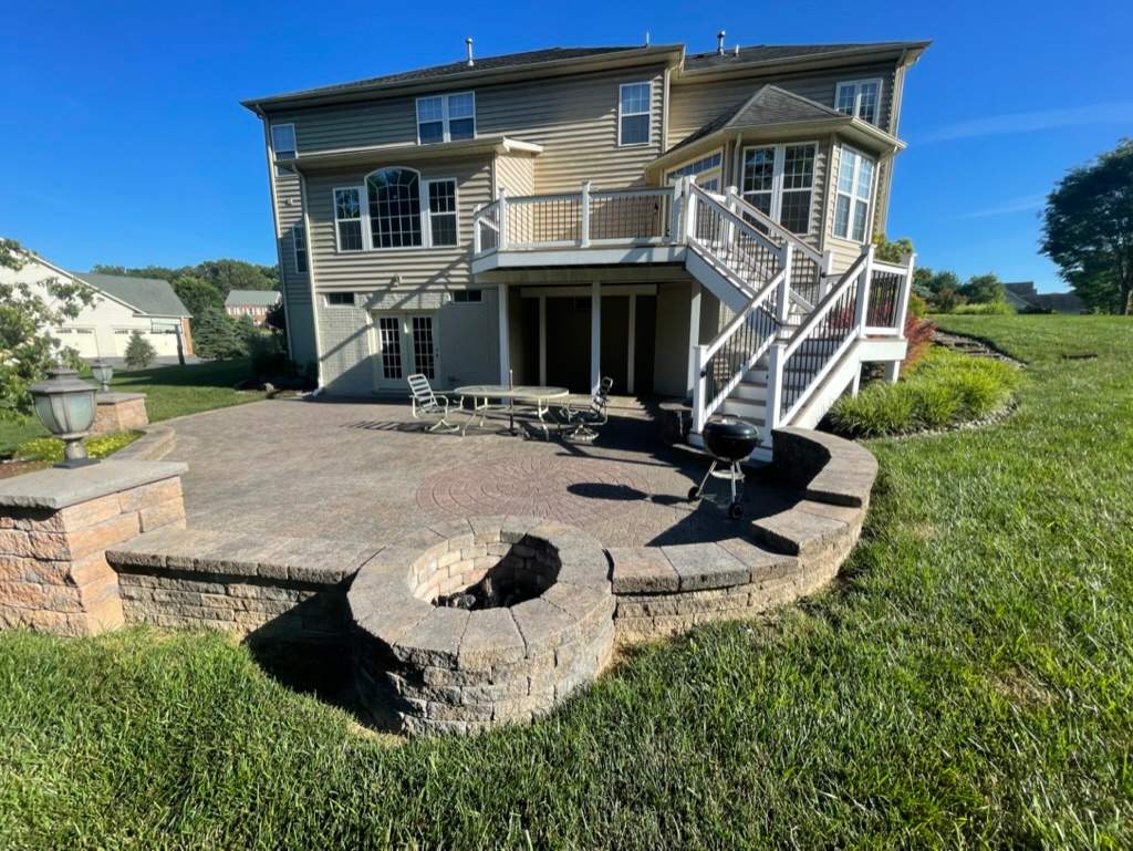 Professional House Washing and Natural Stone Patio Cleaning in Owings Mills by Baltimore Pressure Washers Inc.