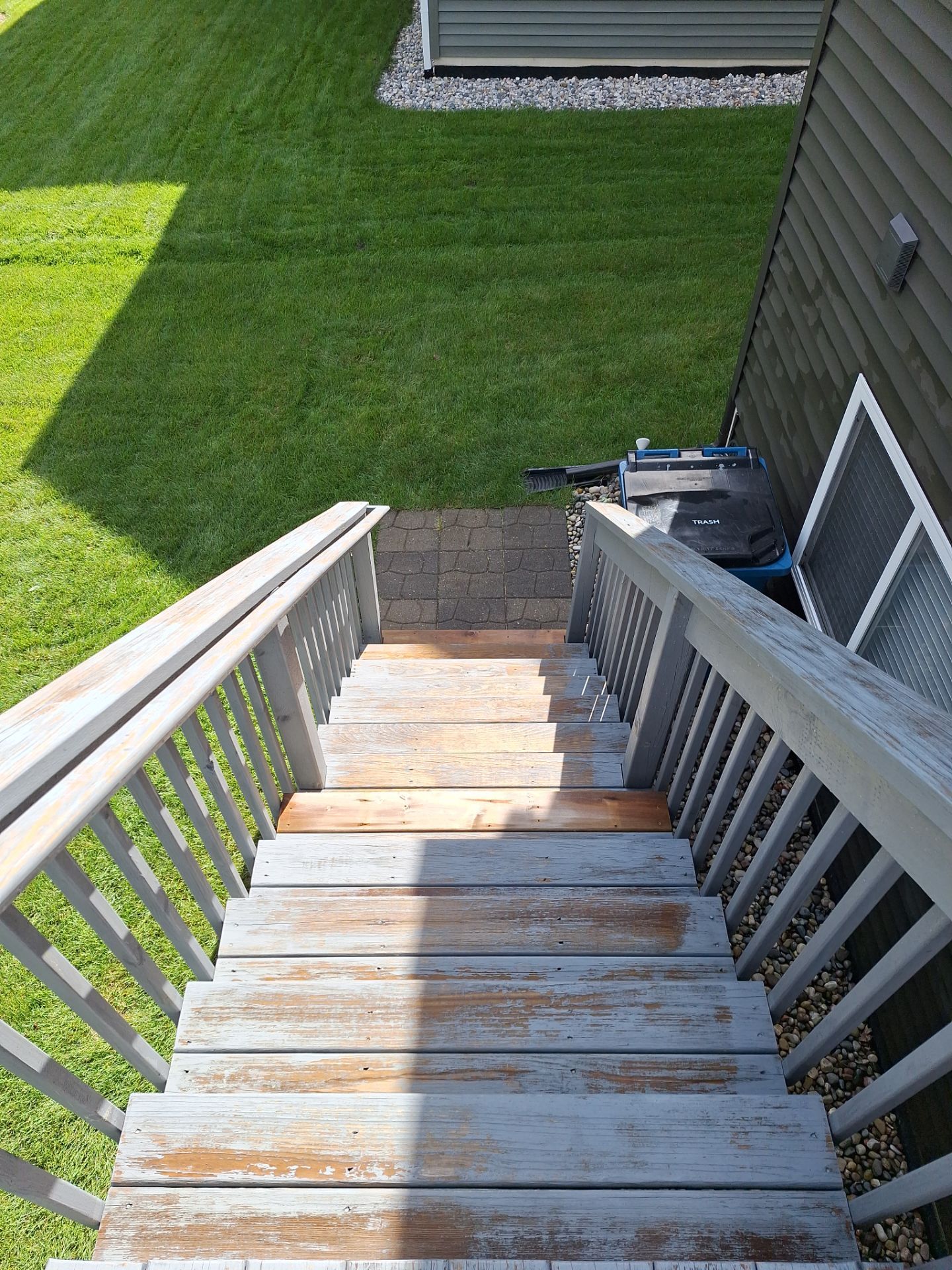 Solid Color Deck Staining for a Residential Home in Spring Lake by Gordon Painting