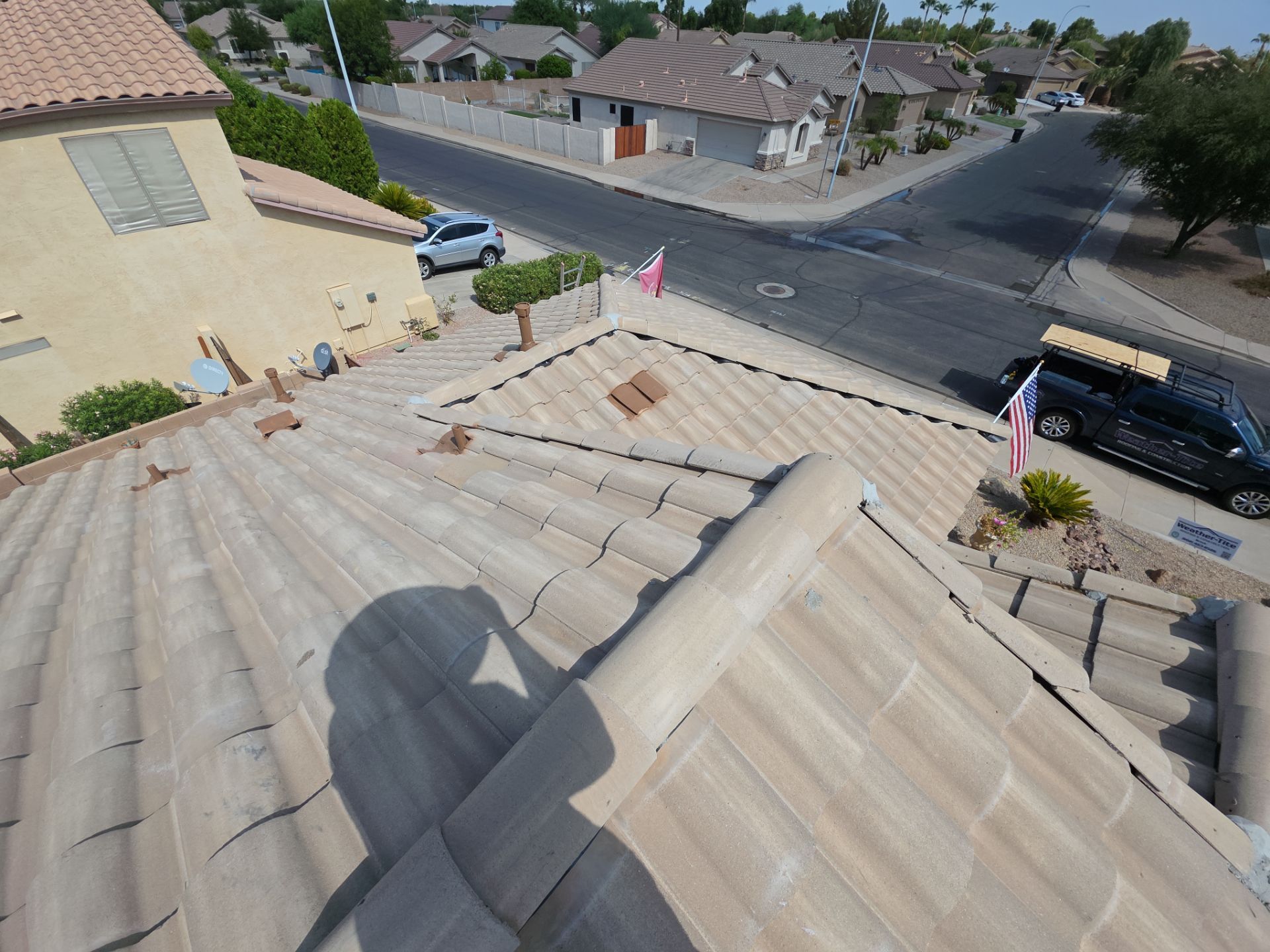 New tile reset for this beautiful home in Chandler by Weather-Tite Roofing