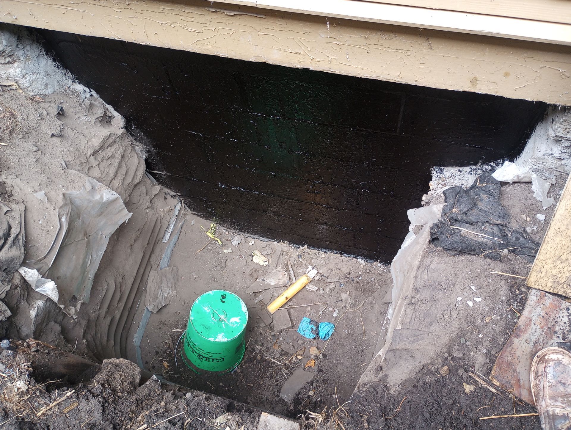 Building a new wall in NE!! by Waterproofing Northeast
