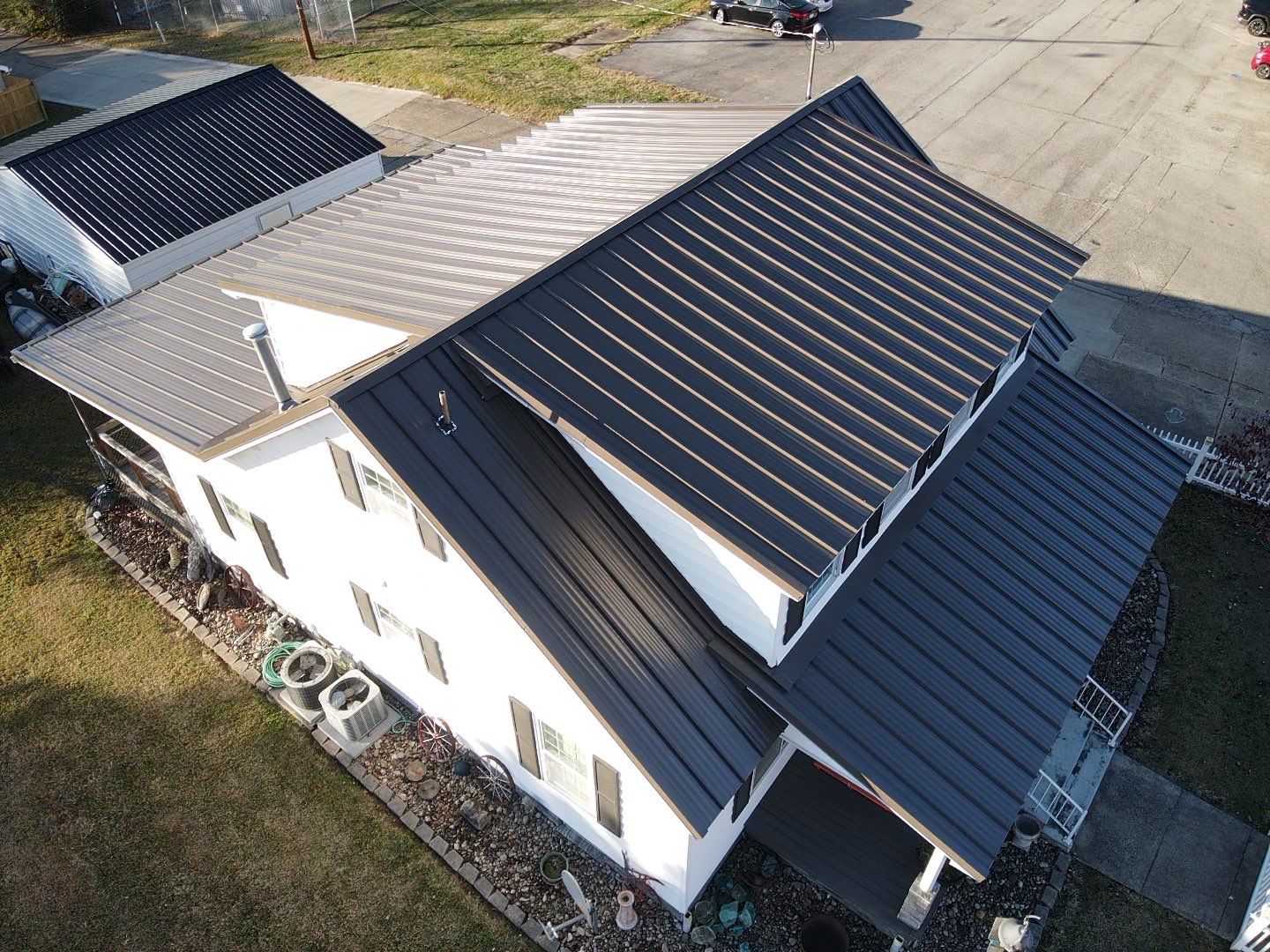 Residential Roofing Installation using Standing Seam Metal - 4766 by Rainstoppers Roofing
