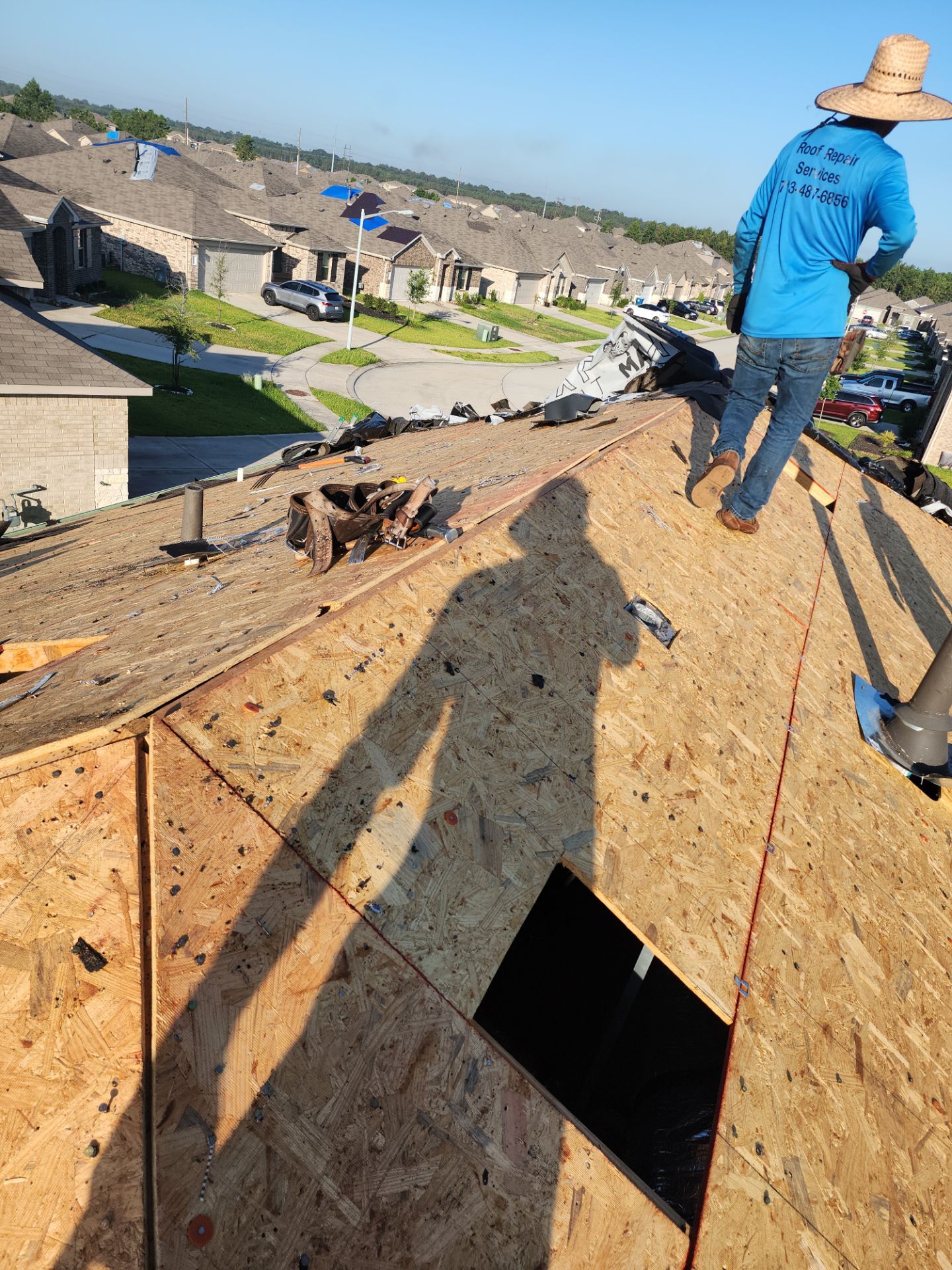 Residential Roofing Installation using Owen's Corning Duration (Lifetime) Shingles by Roof Repair Company
