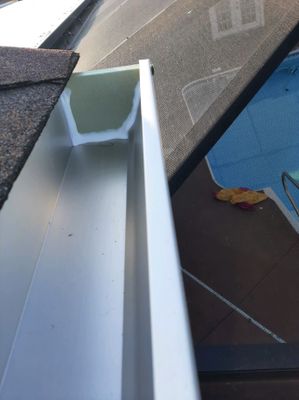 Gutter Installation using K-Style Seamless Gutters