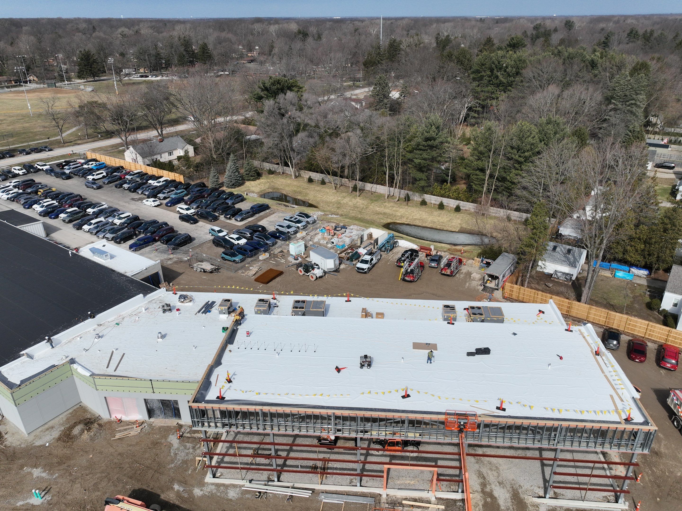 Project in North Olmsted by Commercial Roofing and Coating Systems 