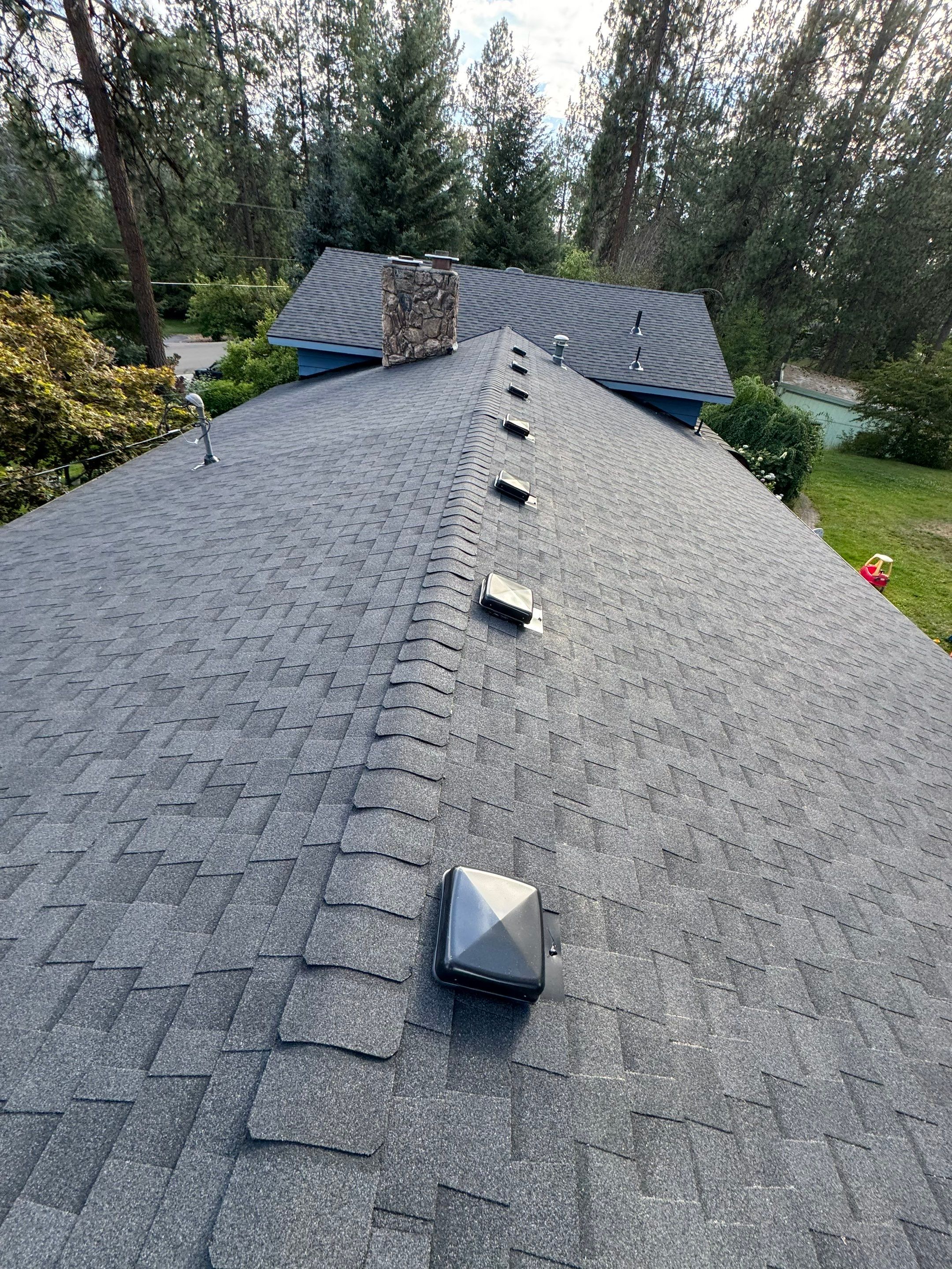 Architectural Shingle Roof Replacement West Appaloosa Road Coeur d'Alene, ID 83815 The Cascade System - CertainTeed Landmark® Shingle- Moire Black by Alpine Roofing
