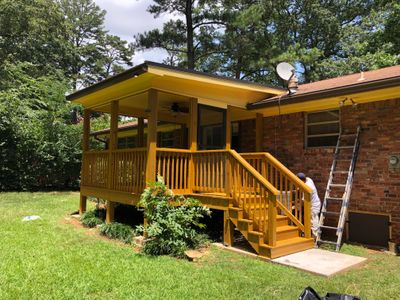 Screened-In Porch and Wooden Deck Construction in Decatur