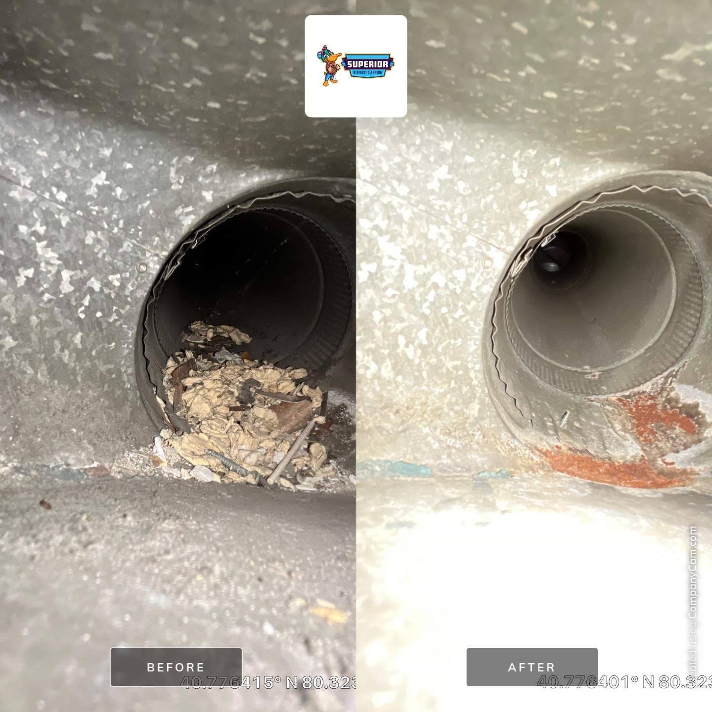 Air Duct Cleaning With a Vacuum Truck in Beaver Falls, PA by Superior Air Duct Cleaning