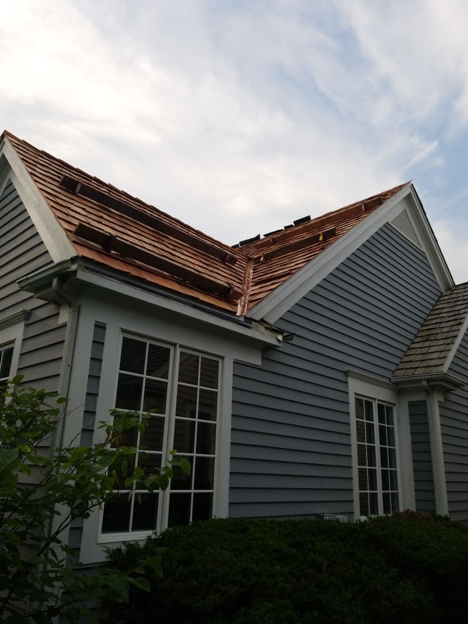 Cedar Roof Installation in Lake Forest by Custom Installations, Inc.