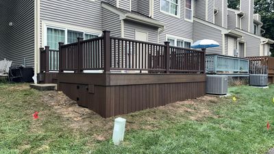 Deck Resurfacing in South Brunswick Township, New Jersey. 