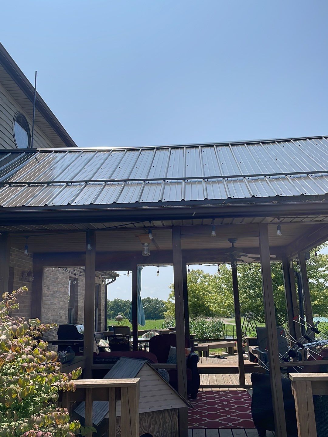 Residential Roofing Installation using Performance Panel Metal - Burnished Slate by RoofX 