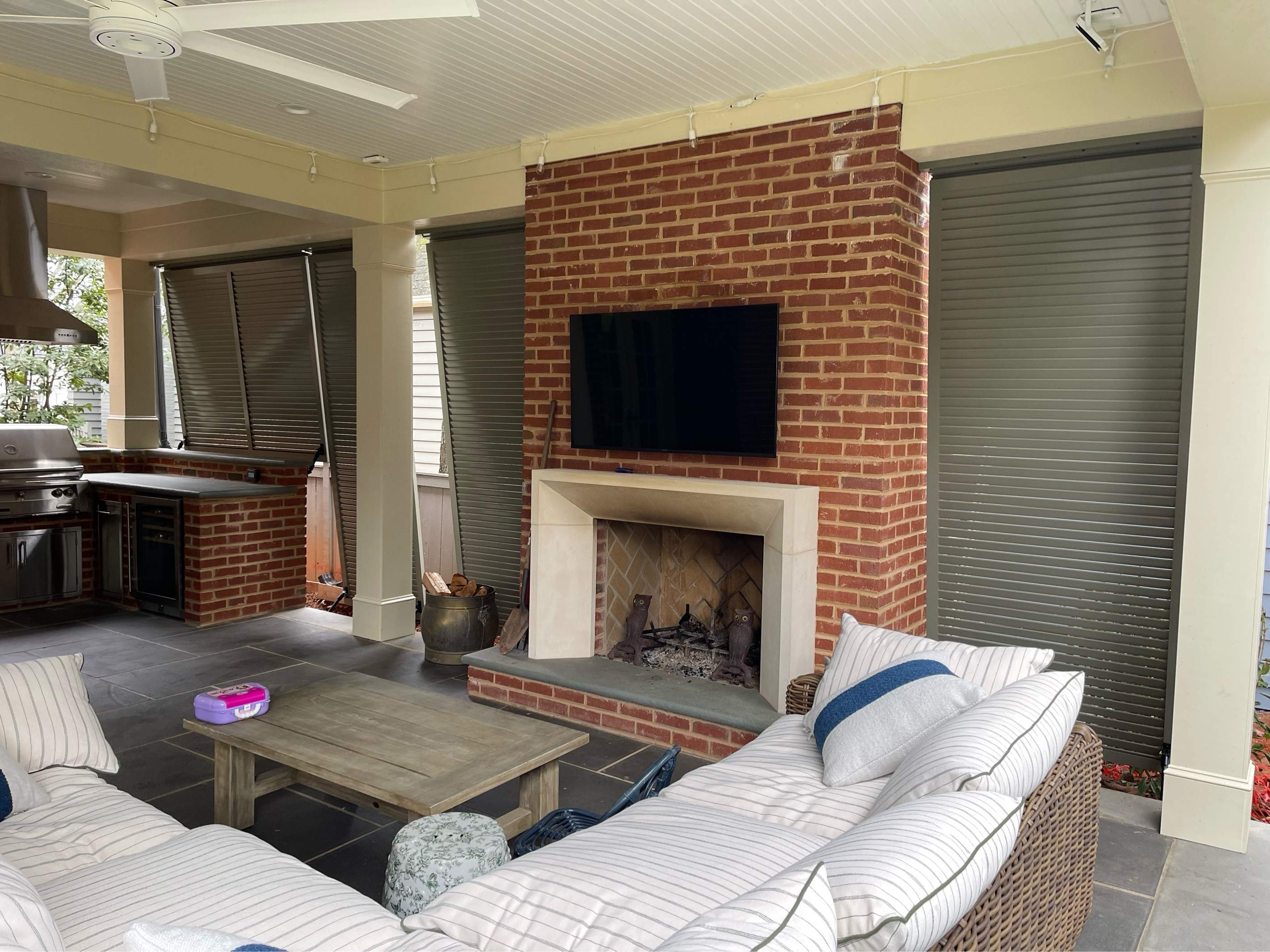 Patio Bahama Shutters by Southern Traditions Window Fashions