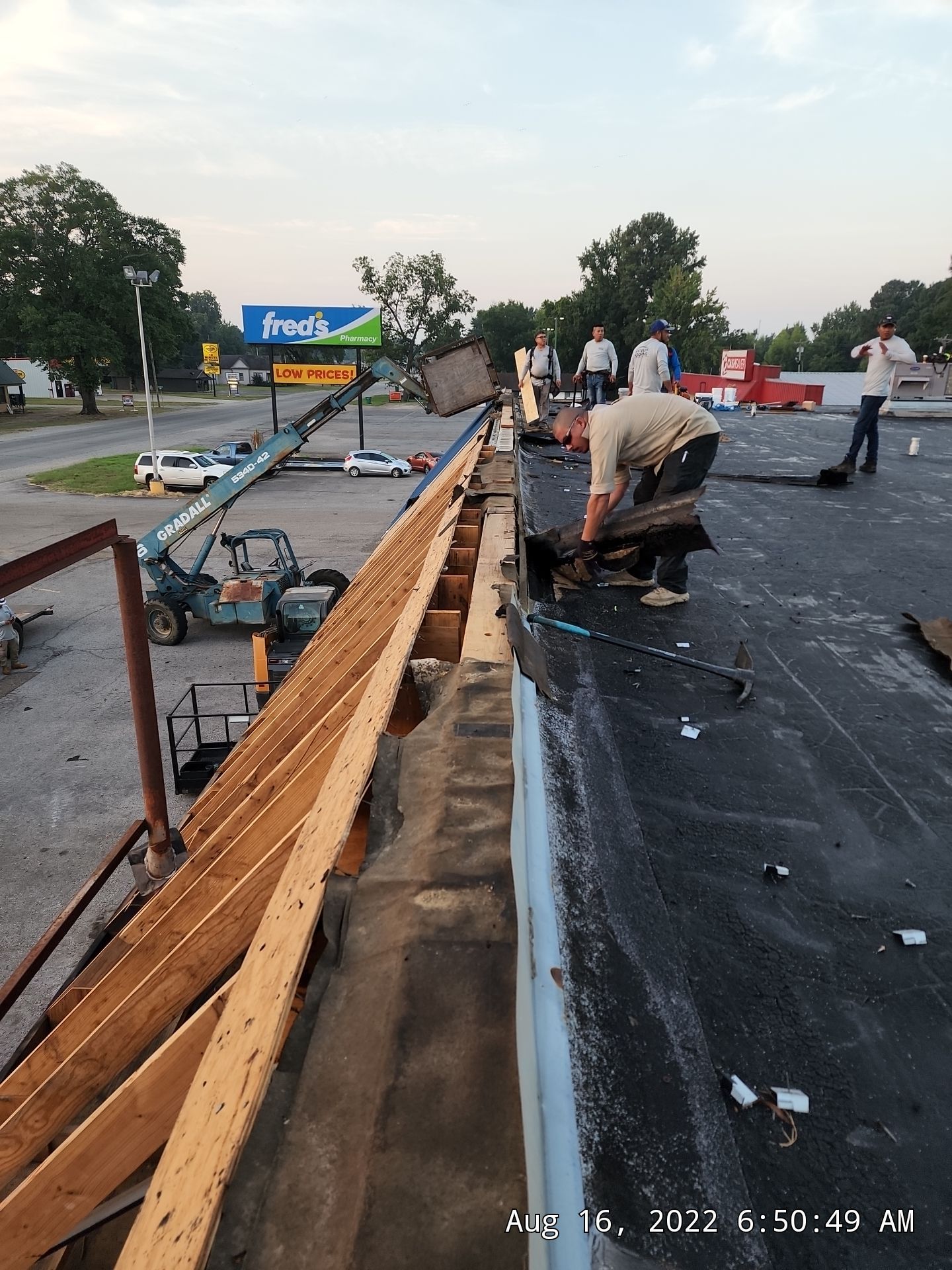 Commercial Roofing Installation using 50 mil PVC by Hostetler Roofing