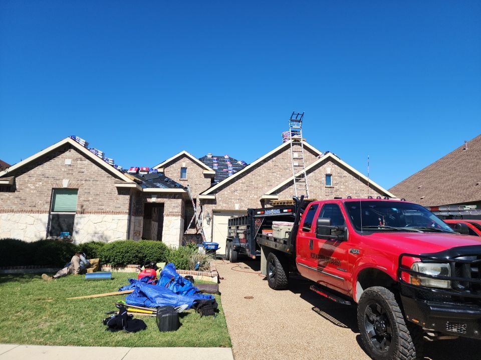 Insurance Claim Roof and Gutters using GAF Timberline HD Barkwood by Tex-Line Roofing