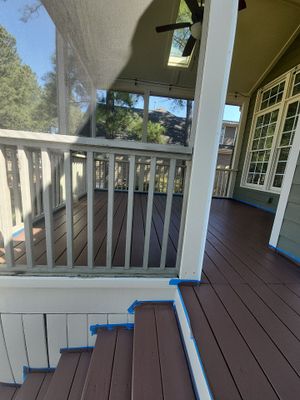 Deck using AcryFin