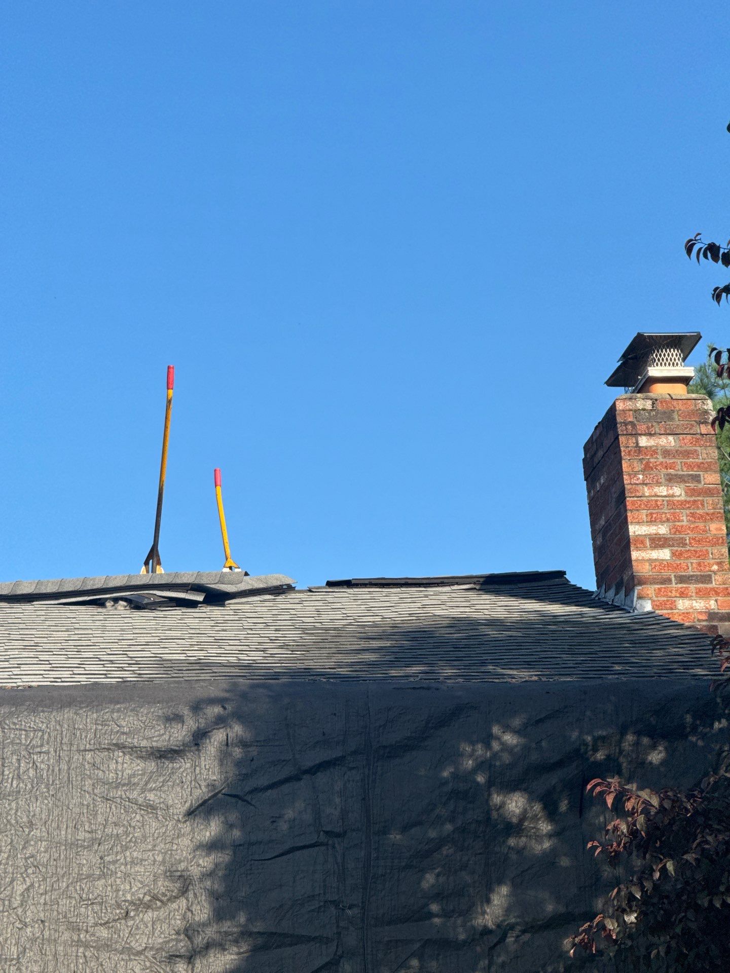 Complete Roof Replacement with Chimney Flashing, Gutter Guard System, and Vinyl Siding Repairs by Mighty Dog Roofing of Greater Middlesex County