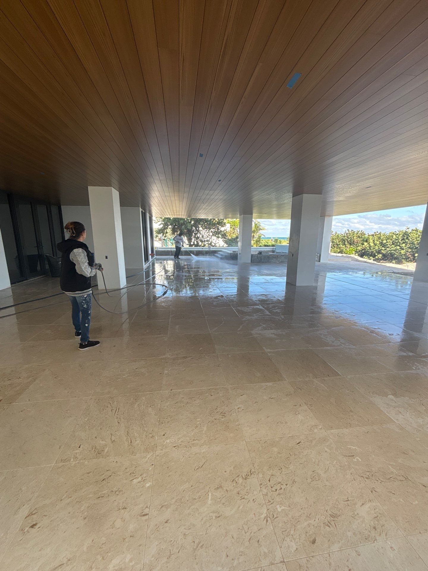 Oceanfront New Home Painting by John “The Greek” Painting