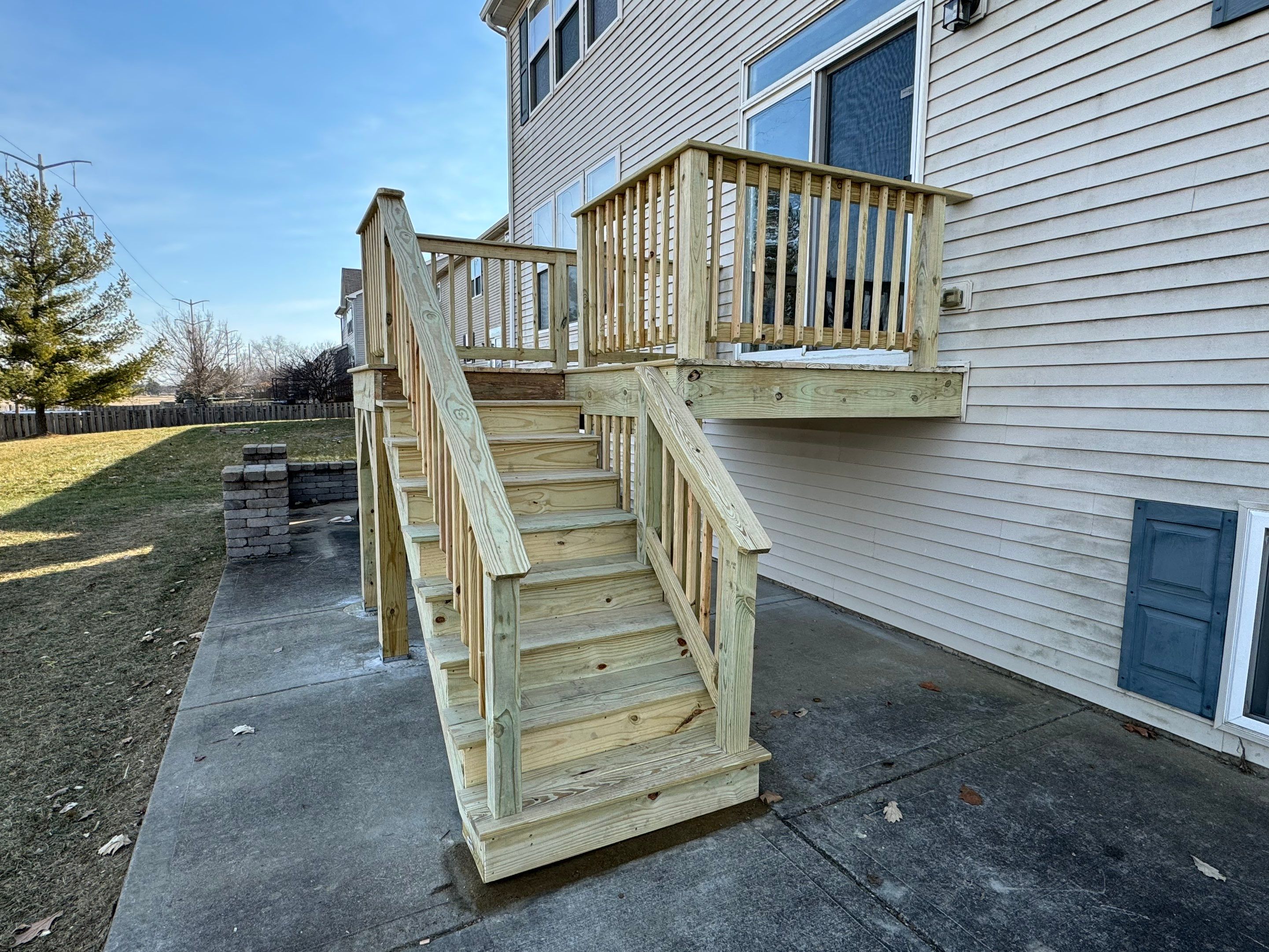 Deck Resurface with Treated SYP by Two Brothers Residential Maintenance