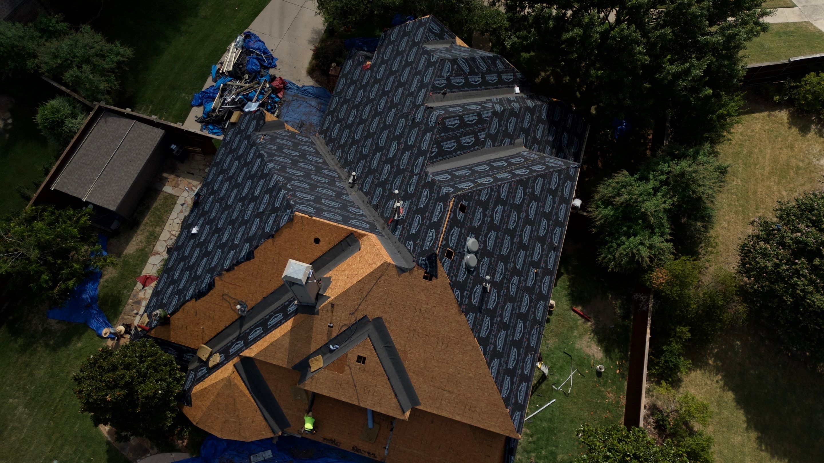 Residential Roof Repair using IKO Dynasty Class 3 Impact Resistant Shingles by Becker Roofing and Exteriors