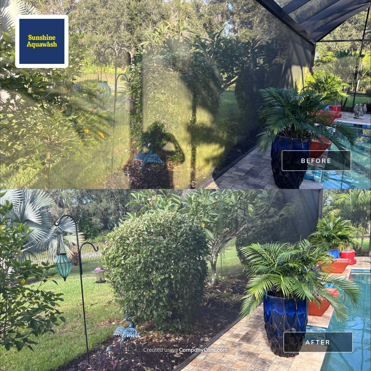 Pool Cage Cleaning | Rye Wilderness, Bradenton FL by Sunshine AquaWash