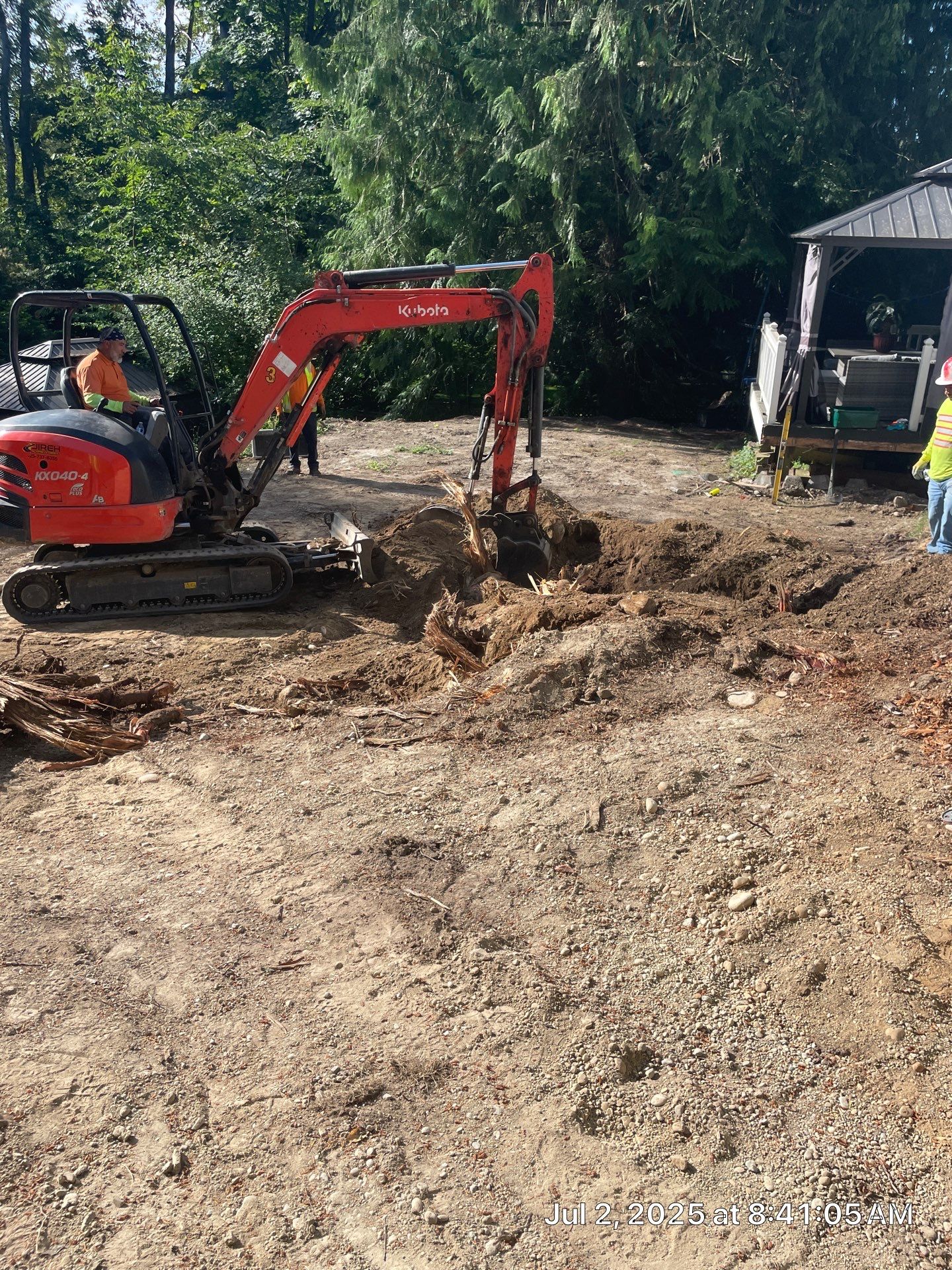 Concrete Back Patio Makeover  by Jireh Asphalt & Concrete Inc 