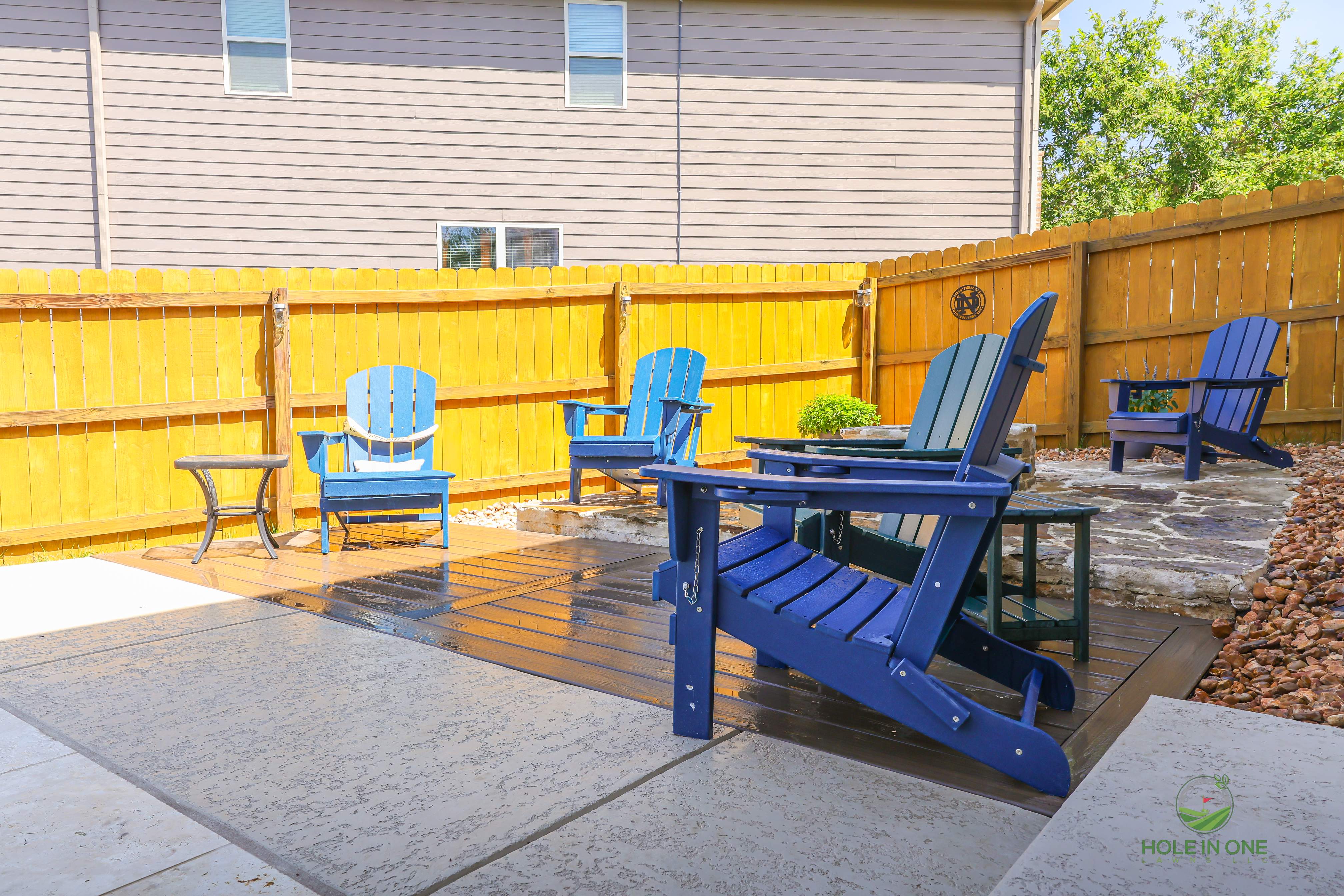 Trex Pool Deck & Belgard Paver Walkway | Coolcrest, San Antonio TX by Hole In One Lawns, LLC