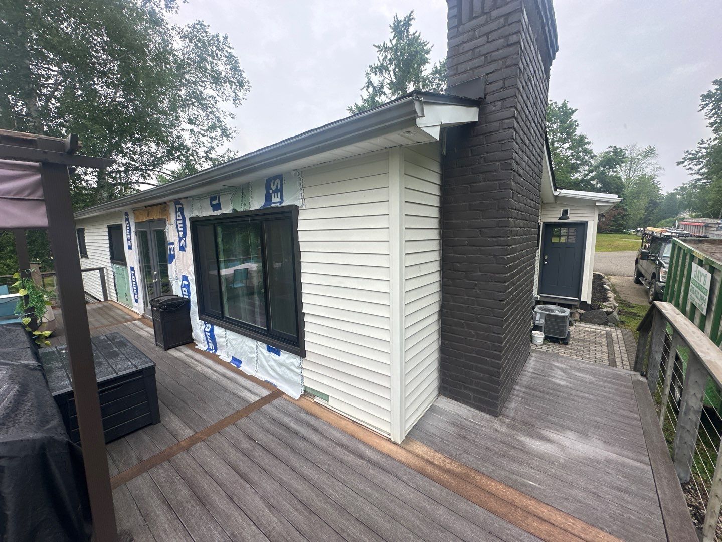 Siding Replacement using Alside Gray Oak by 180 Contractors