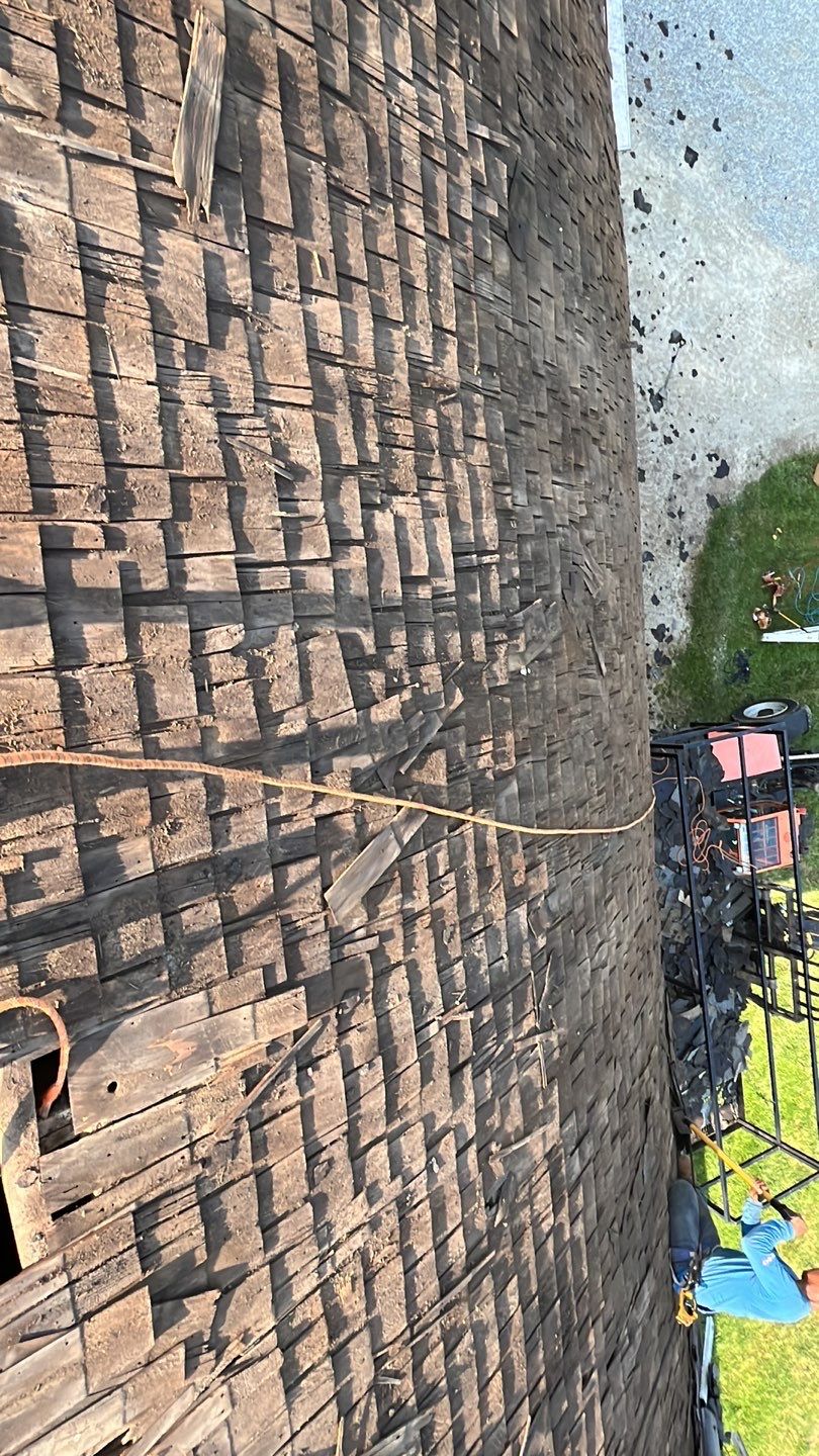 Barn Roofing Installation using GAF Timberline HDZ Charcoal by Nitro Roofing and Construction