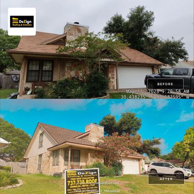 New Roof Installation Of IKO Dynasty Color Brownstone