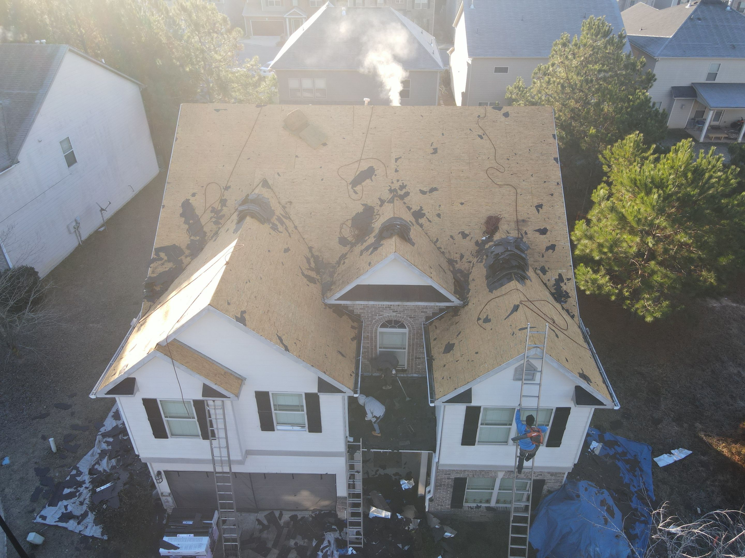 Residential Roofing Installation using Owens Corning by Inspector Roofing and Restoration