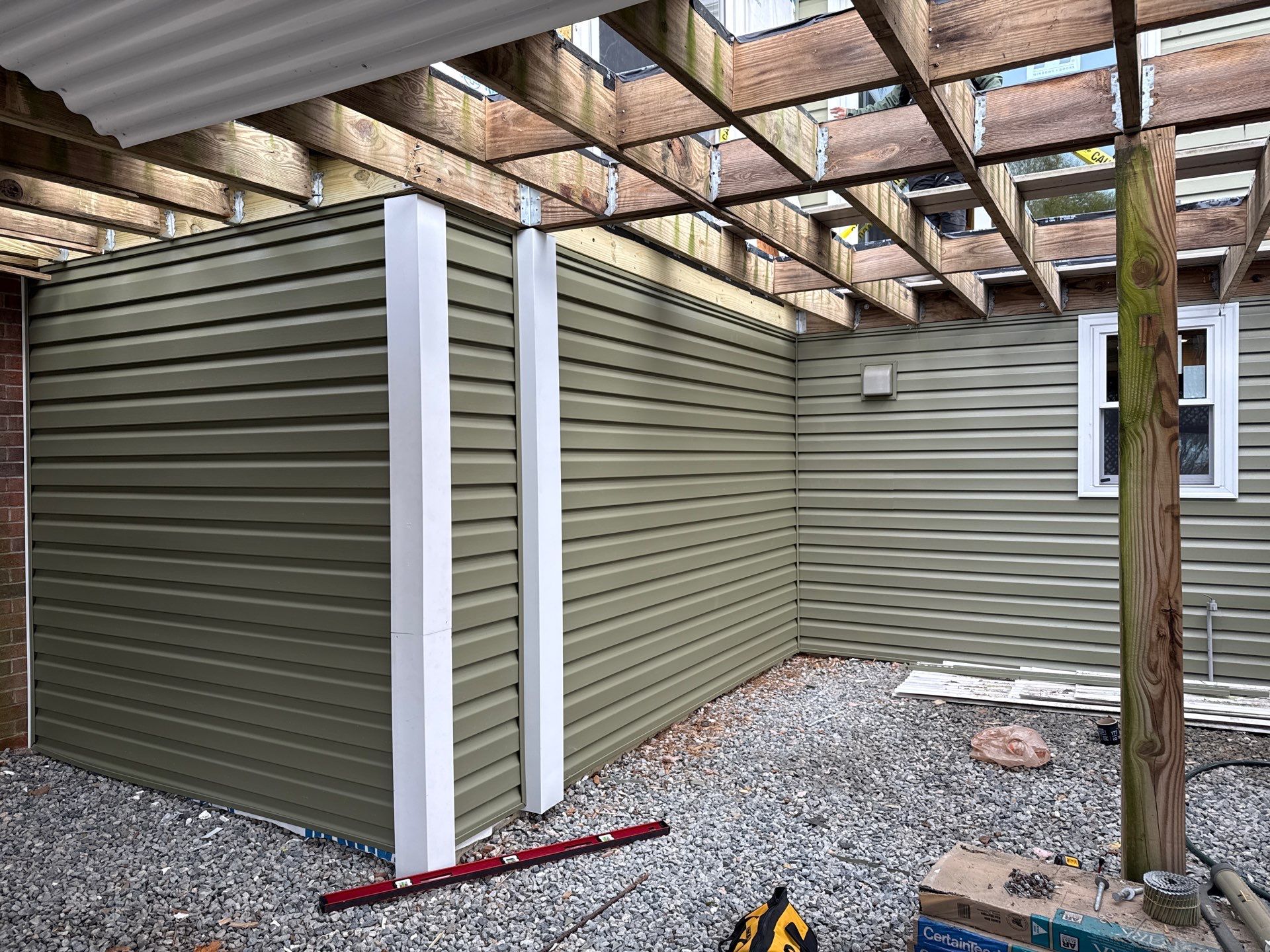 Complete Exterior Home Transformation with CertainTeed Dutch Lap Siding, Windows, Custom Door & Deck Repairs by Sensible Home Solutions