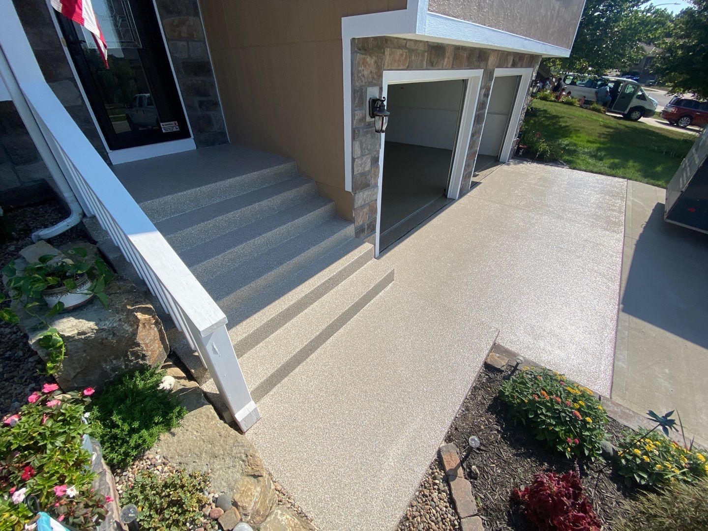 Garage & Patio using Trail Mix by Select Painting, Coatings & Garage Cabinets