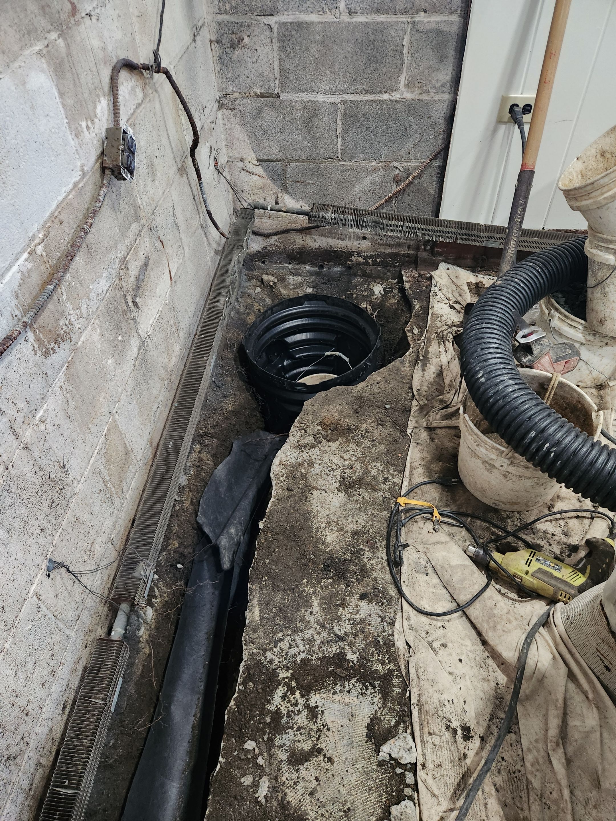 Interior French Drain Jefferson Township by Pure Service Pro, LLC 