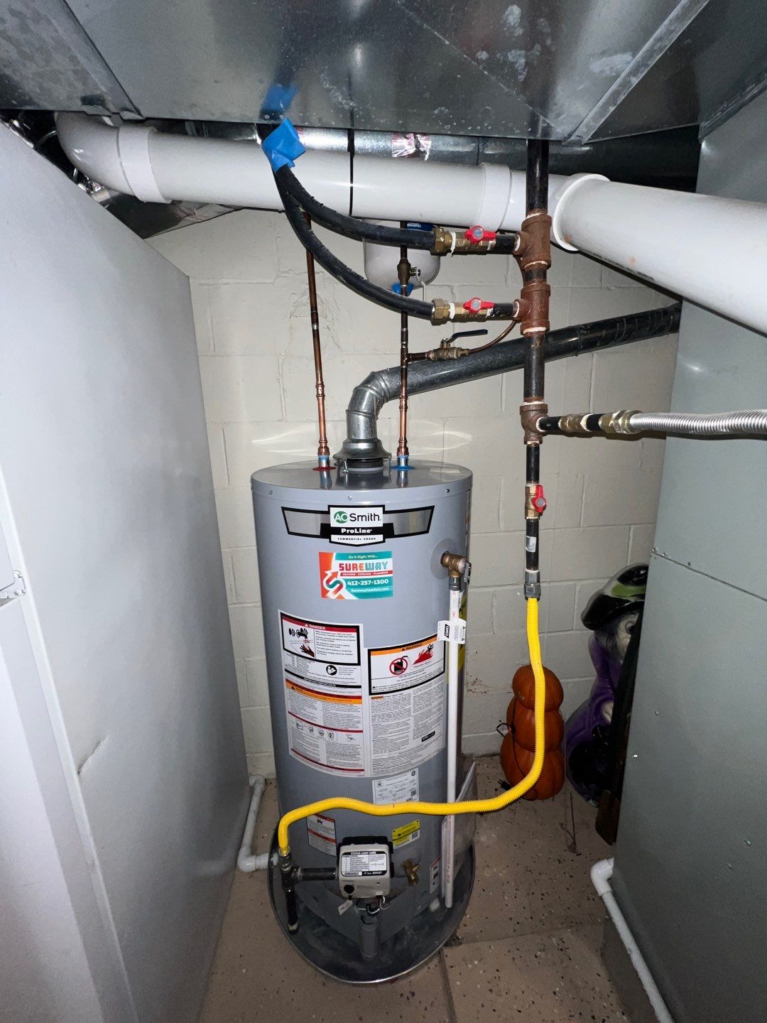 Furnace and Humidifier Maintenance with ao smith water heater by Sureway Comfort John Wilcox Plumbing Heating Cooling