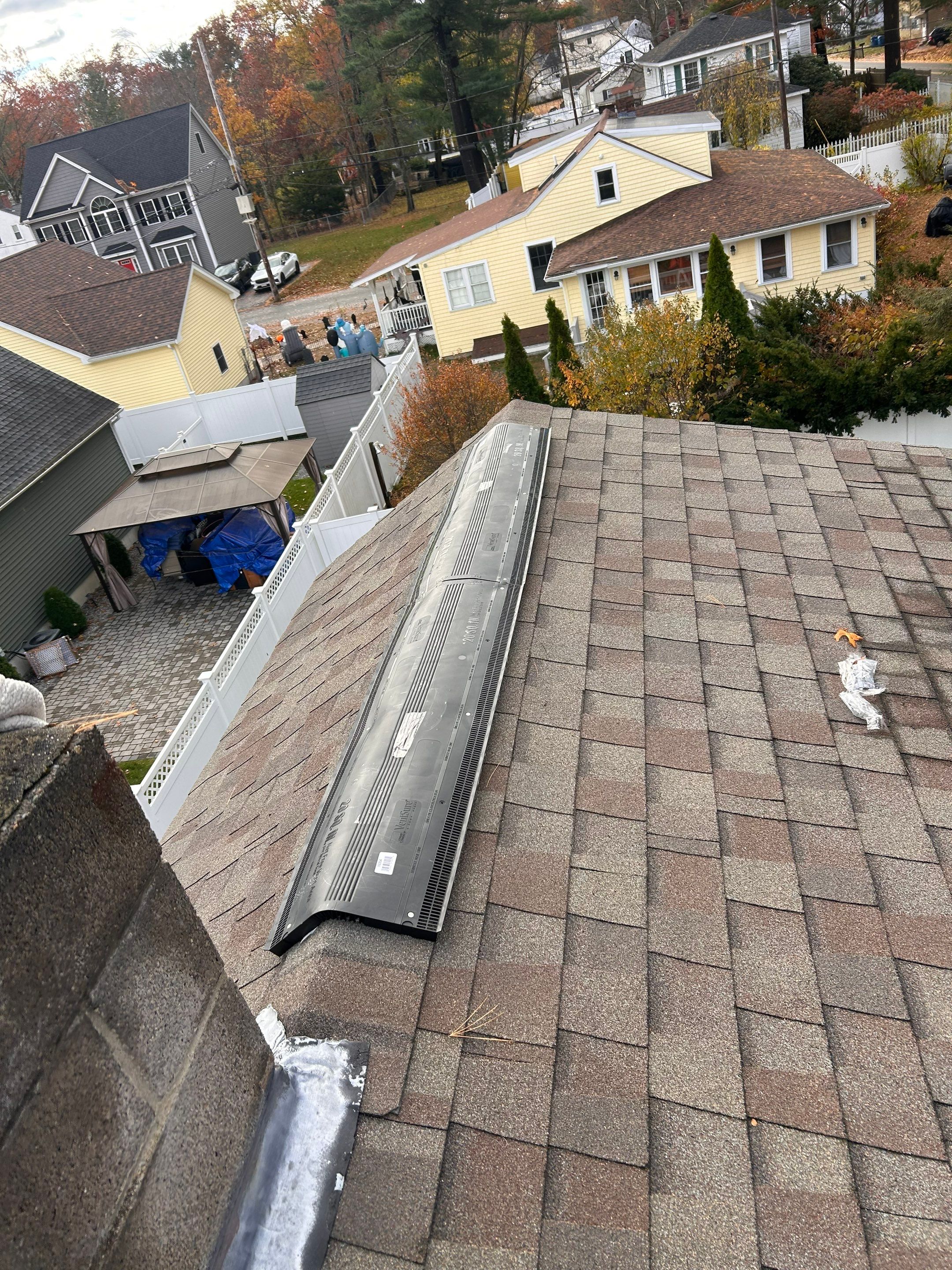 Tewksbury Leaking Skylight Replacement with Complete Ventilation System by Mighty Dog Roofing of Greater Middlesex County