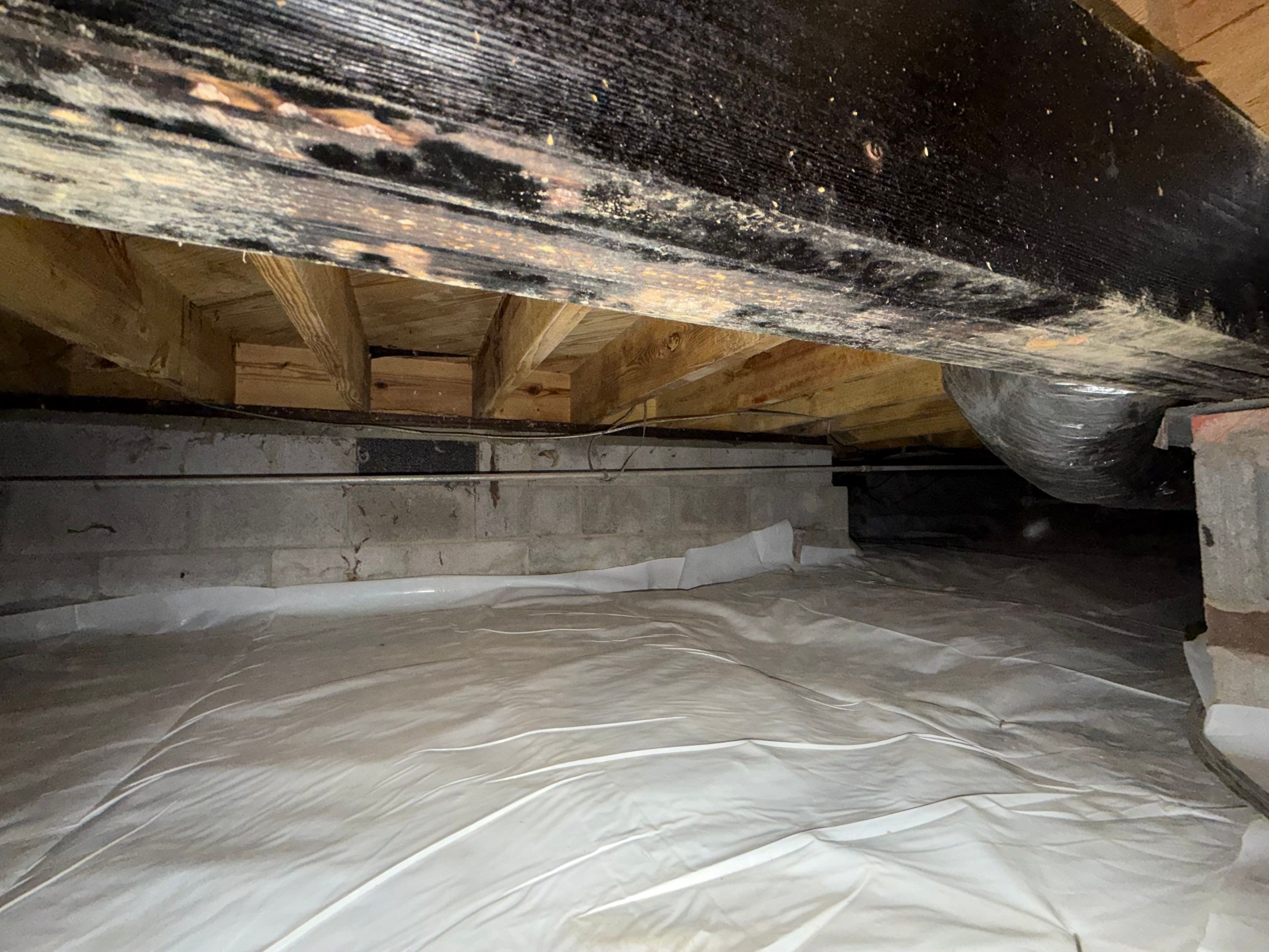 Project in Smithfield by Patriot Crawl Space Repairs