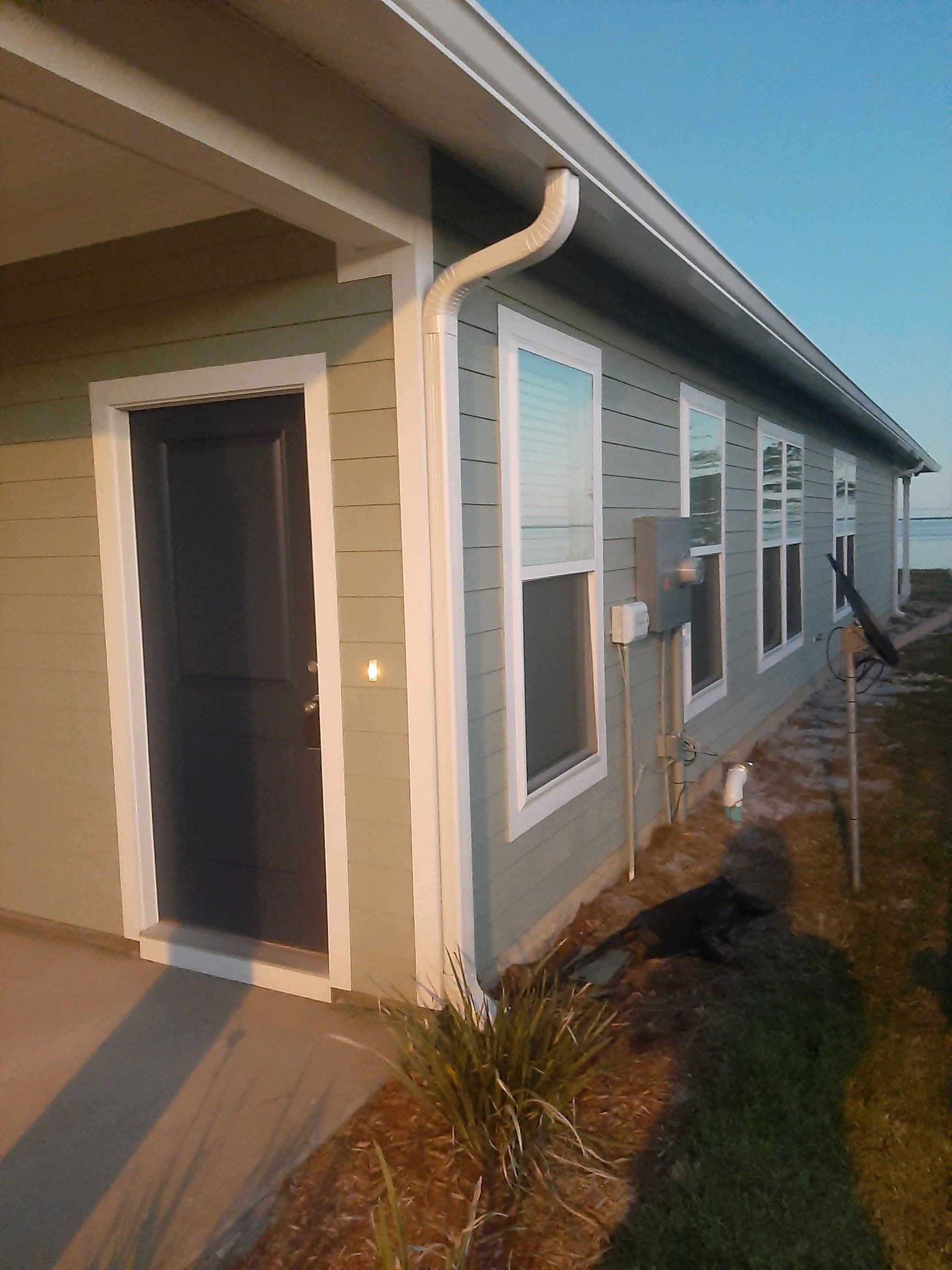 White K-Style Gutter Installation by Gutter Professors